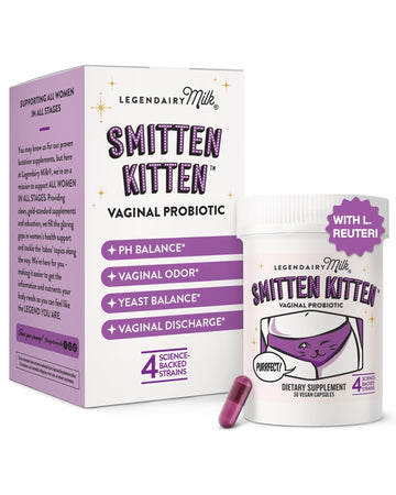 Legendairy Milk Smitten Kitten™ - Vaginal Probiotics for Women - Clinically-Studied Probiotics Lactobacillus Reuteri for Women's Vaginal Health - PrimeBioHealth - canada supplements