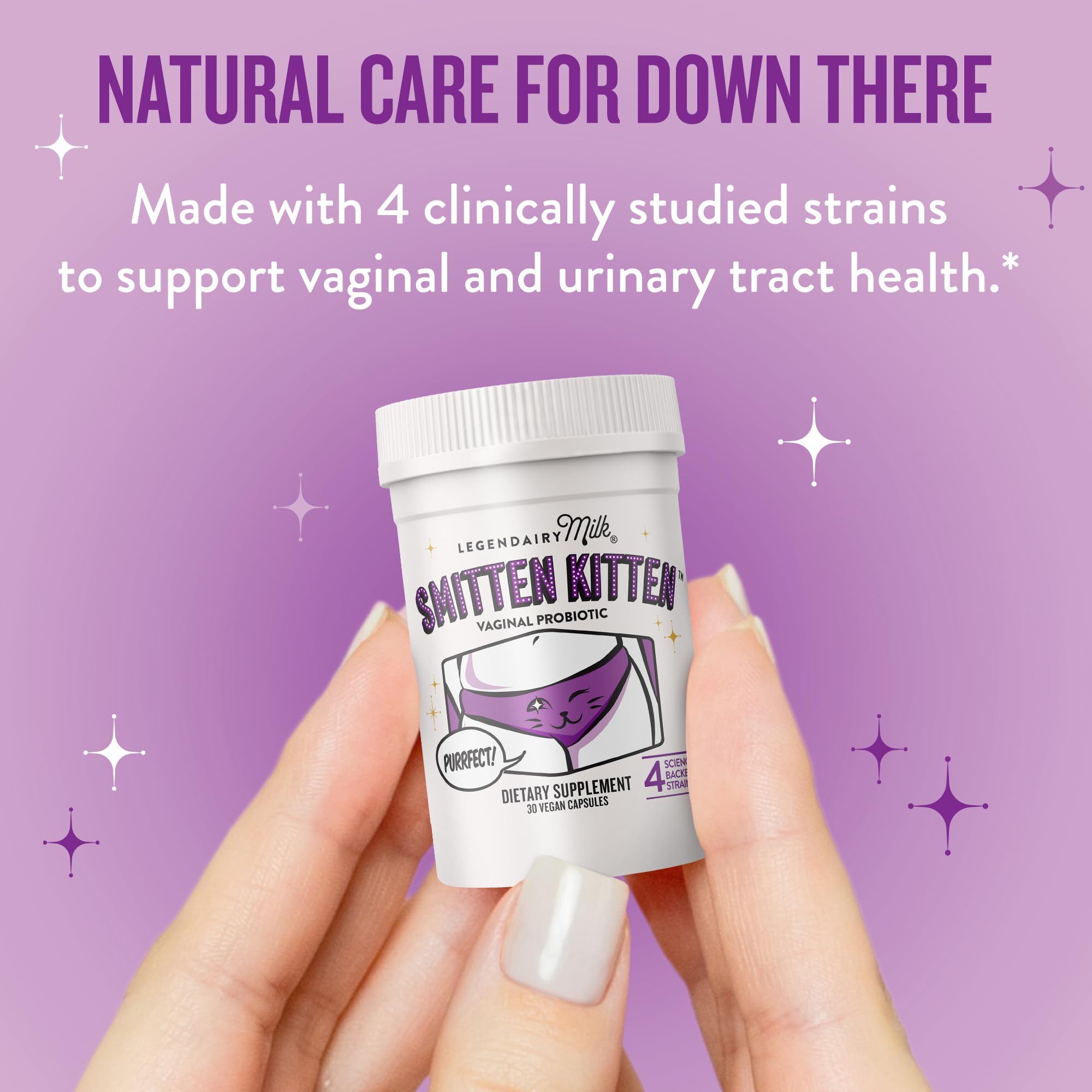 Legendairy Milk Smitten Kitten™ - Vaginal Probiotics for Women - Clinically-Studied Probiotics Lactobacillus Reuteri for Women's Vaginal Health - PrimeBioHealth - canada supplements