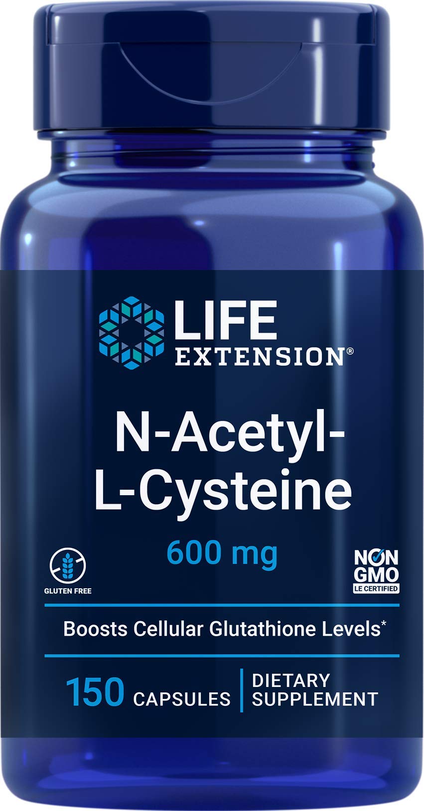 Life Extension N-Acetyl-L-Cysteine (NAC) 600mg, 150 Capsules - PrimeBioHealth - canada supplements