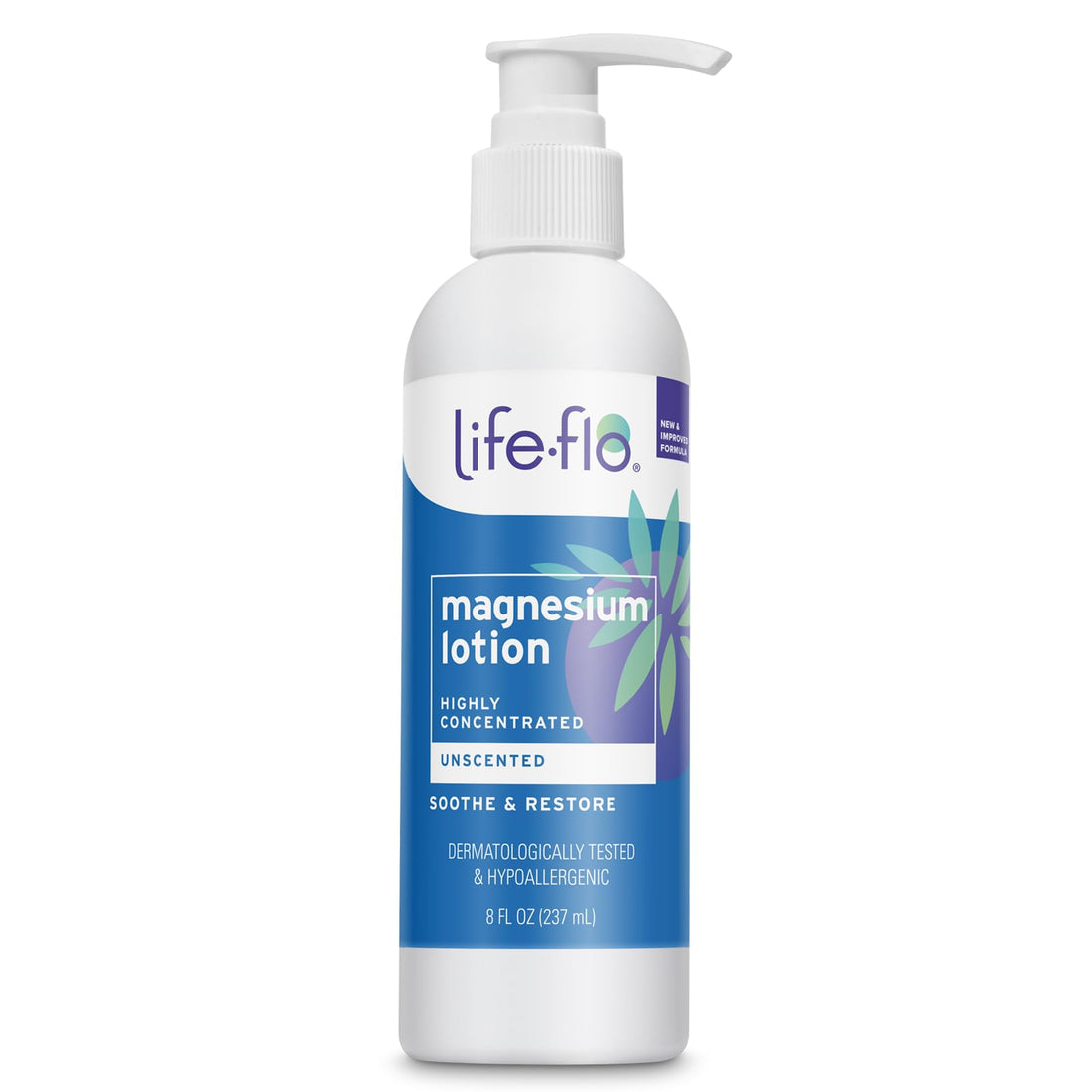 LIFE-FLO Unscented Magnesium Lotion - Highly Concentrated Magnesium Lotion for Kids and Adults - Soothes Overworked Muscles - PrimeBioHealth - canada supplements