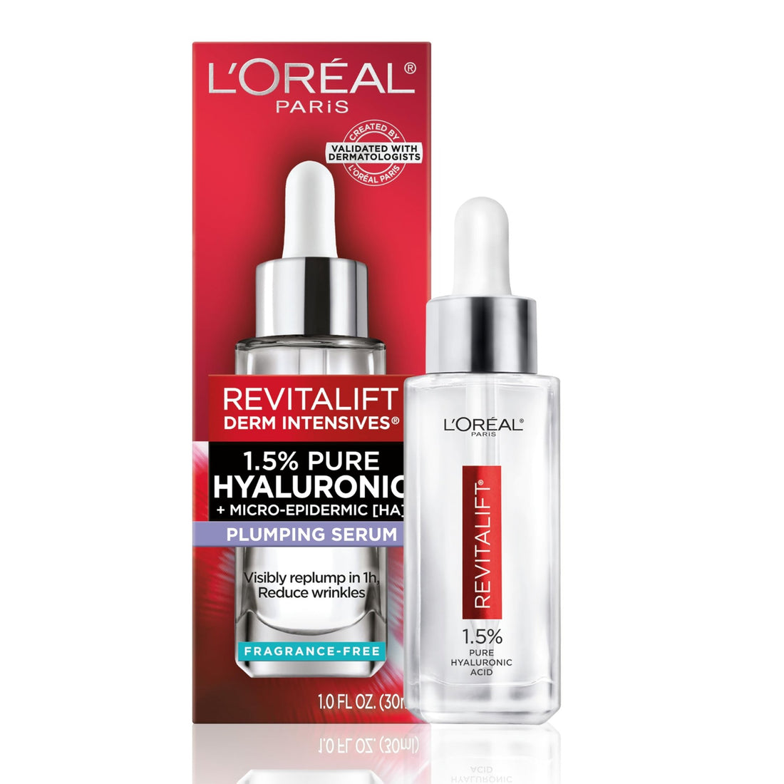 L'Oreal Paris Revitalift 1.5% Pure Hyaluronic Acid Serum for Face, Anti Aging Serum to Hydrate Skin & Reduce Wrinkles - PrimeBioHealth - canada supplements