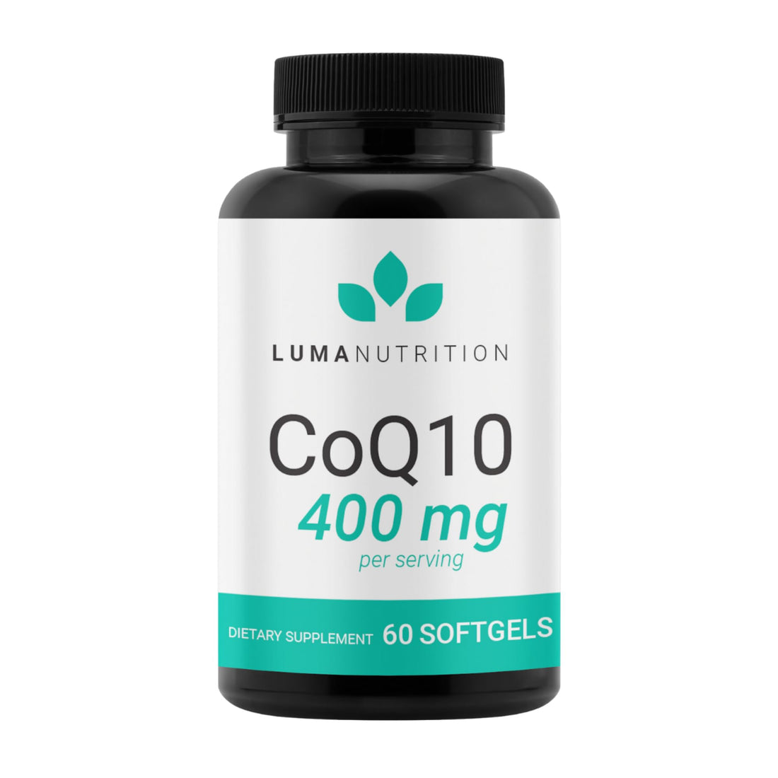 Luma Nutrition CoQ10 400mg Softgels - High-Absorption Coenzyme Q10 - Co Q-10 200mg / 400mg Per Serving - Heart Health - 60 Liquid Softgels - PrimeBioHealth - canada supplements