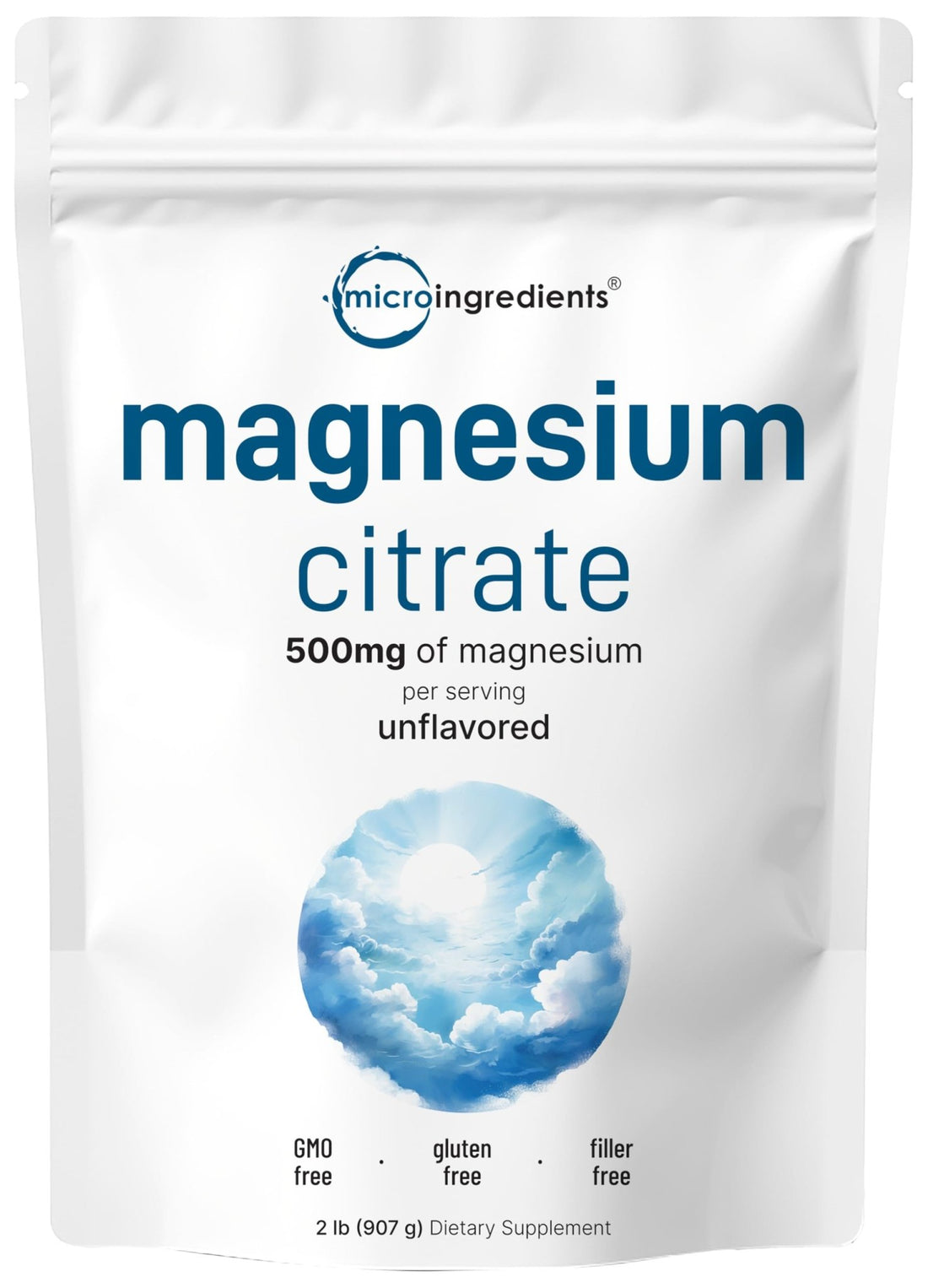 Magnesium Citrate Powder, 2lbs | Unflavored Magnesium Supplement | Relaxation and Nutrient Utilization | Easily Absorbed Formula | Non-GMO, Vegan, Gluten Free - PrimeBioHealth - canada supplements