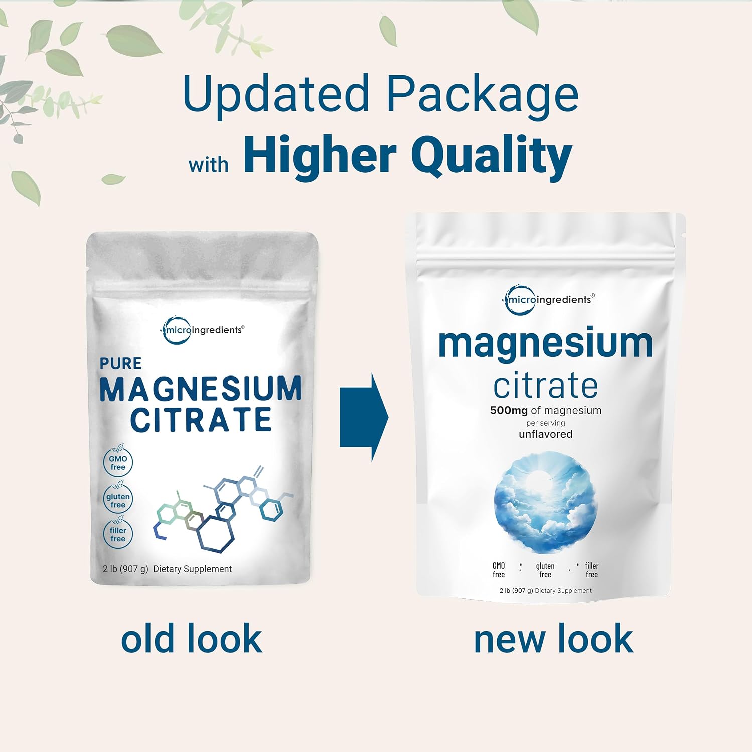 Magnesium Citrate Powder, 2lbs | Unflavored Magnesium Supplement | Relaxation and Nutrient Utilization | Easily Absorbed Formula | Non-GMO, Vegan, Gluten Free - PrimeBioHealth - canada supplements