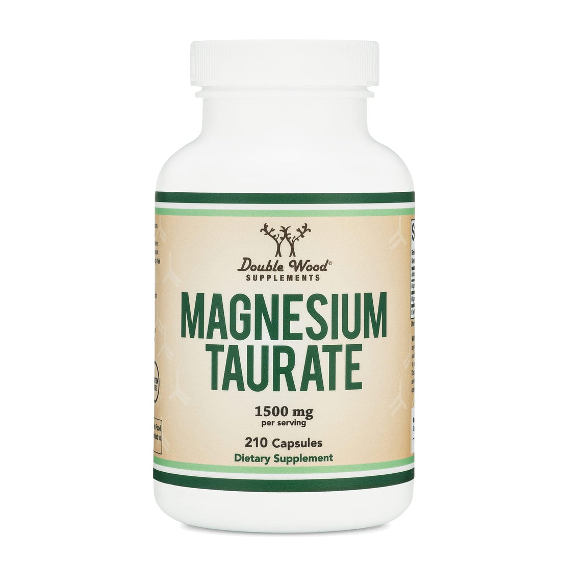 Magnesium Taurate Supplement for Cardiovascular Health to Boost Magnesium Levels (1,500mg per Serving, 210 Vegan Capsules) Non-GMO, Gluten Free - PrimeBioHealth - canada supplements
