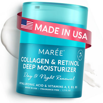 MAREE Face Moisturizer Retinol Cream for Face – Daily Wrinkle Cream for Women – Anti-Aging Face Cream – Facial Moisturizer with Collagen - PrimeBioHealth - canada supplements