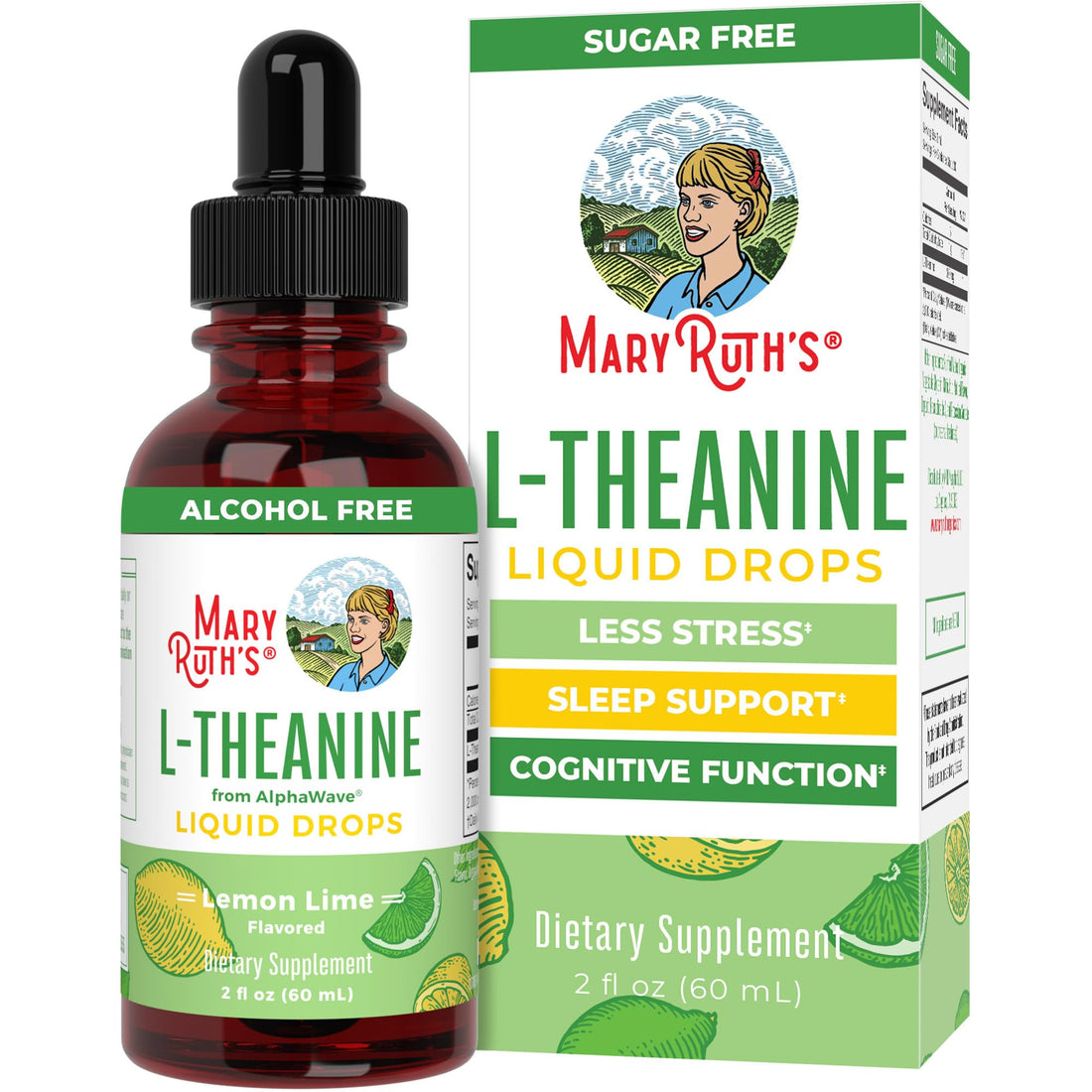 MaryRuth's L Theanine 200mg Liquid Drops | Mood Support for Adults & Kids | Focus Supplement | Natural Sleep Support | Vegan - PrimeBioHealth - canada supplements