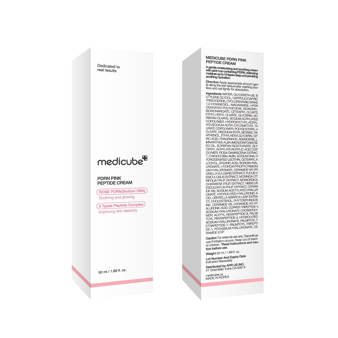medicube PDRN Pink Hyaluronic Moisturizing Cream | Blemish Recovery, Relief & Hydrating Care | Restores Skin Elasticity & Glow - PrimeBioHealth - canada supplements
