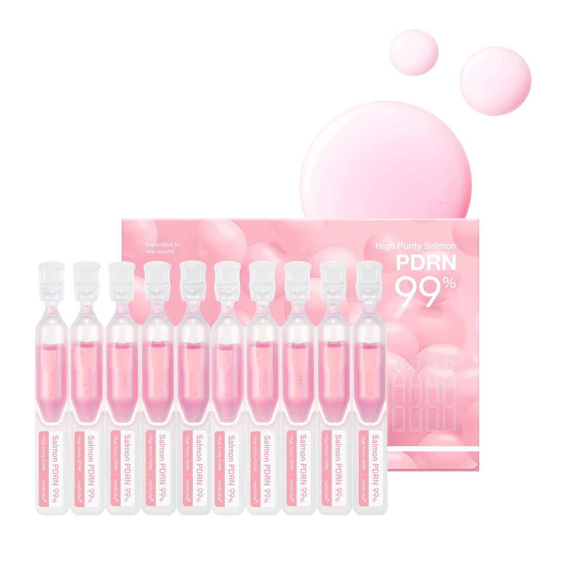 medicube Salmon DNA PDRN Pink One Day Serum | 99% Salmon DNA PDRN Intensive Ampoule, Collagen, Glutathione - PrimeBioHealth - canada supplements