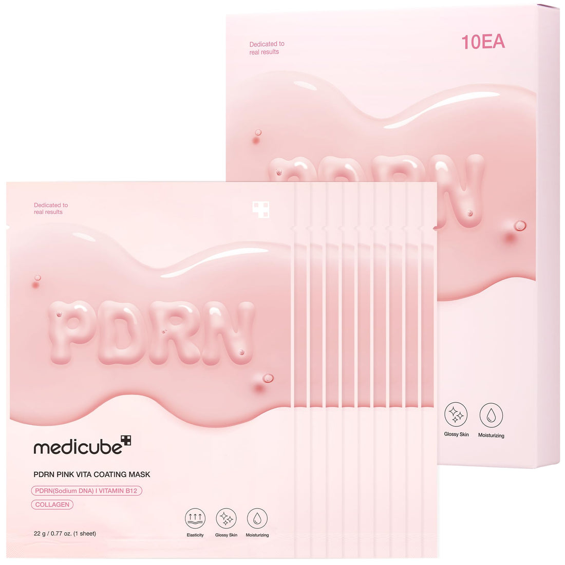 medicube Salmon DNA PDRN Pink Vita Coating Sheet Mask 10EA - Korean sheet mask - PrimeBioHealth - canada supplements