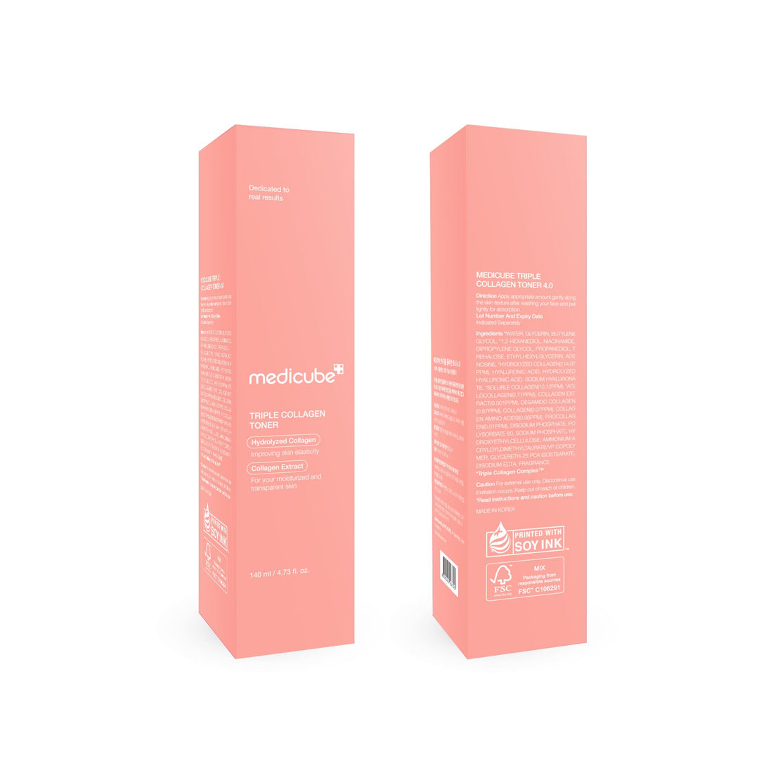 Medicube Triple Collagen Toner - Hydrolyzed, Atelo, & Soluble Collagen for Deep Hydration & Plump Skin - Fast-Absorbing Formula - PrimeBioHealth - canada supplements