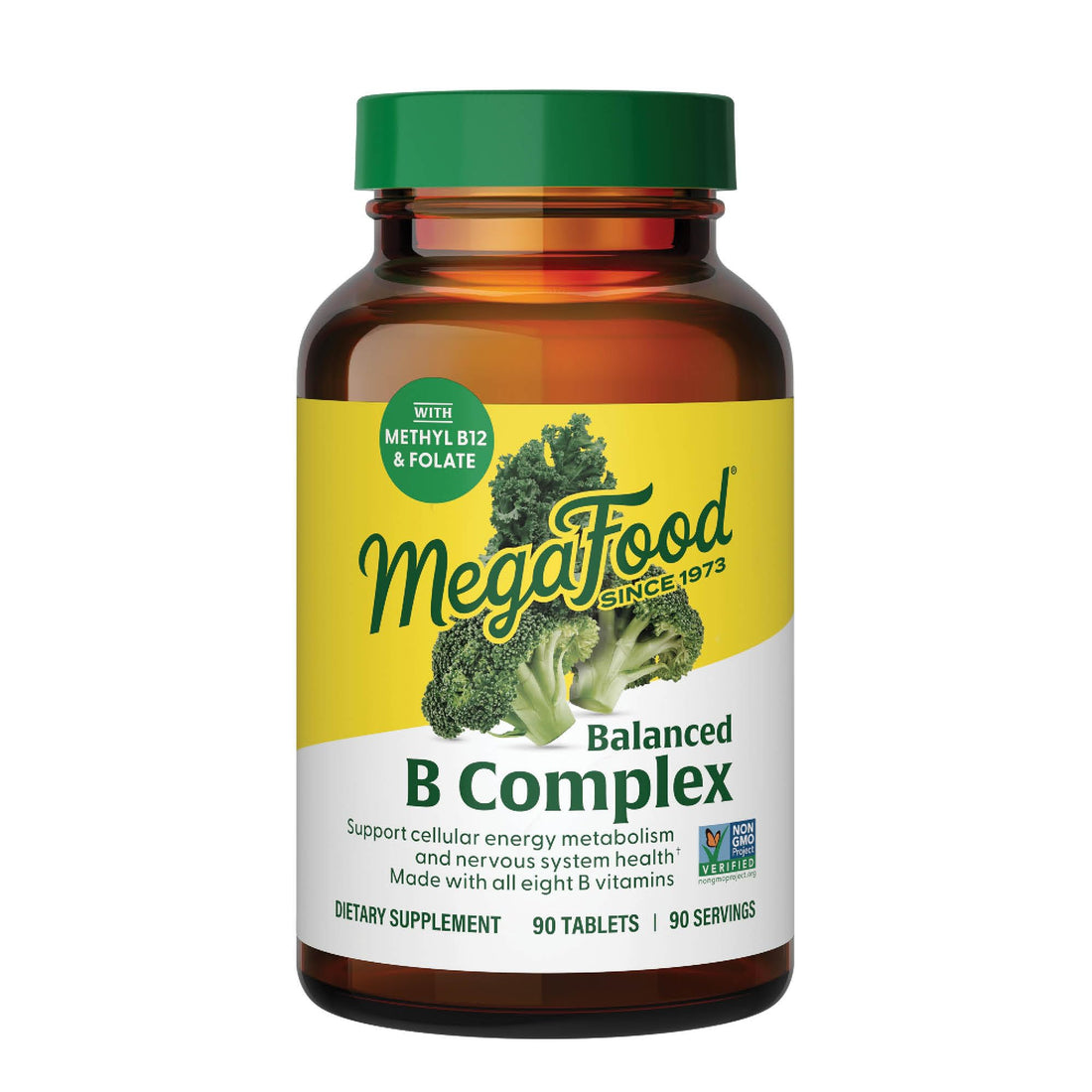 MegaFood Balanced B Complex - Vitamin B Complex for Women & Men - Vitamin B6, B12, Folate, Biotin - Cellular Energy Metabolism - PrimeBioHealth - canada supplements