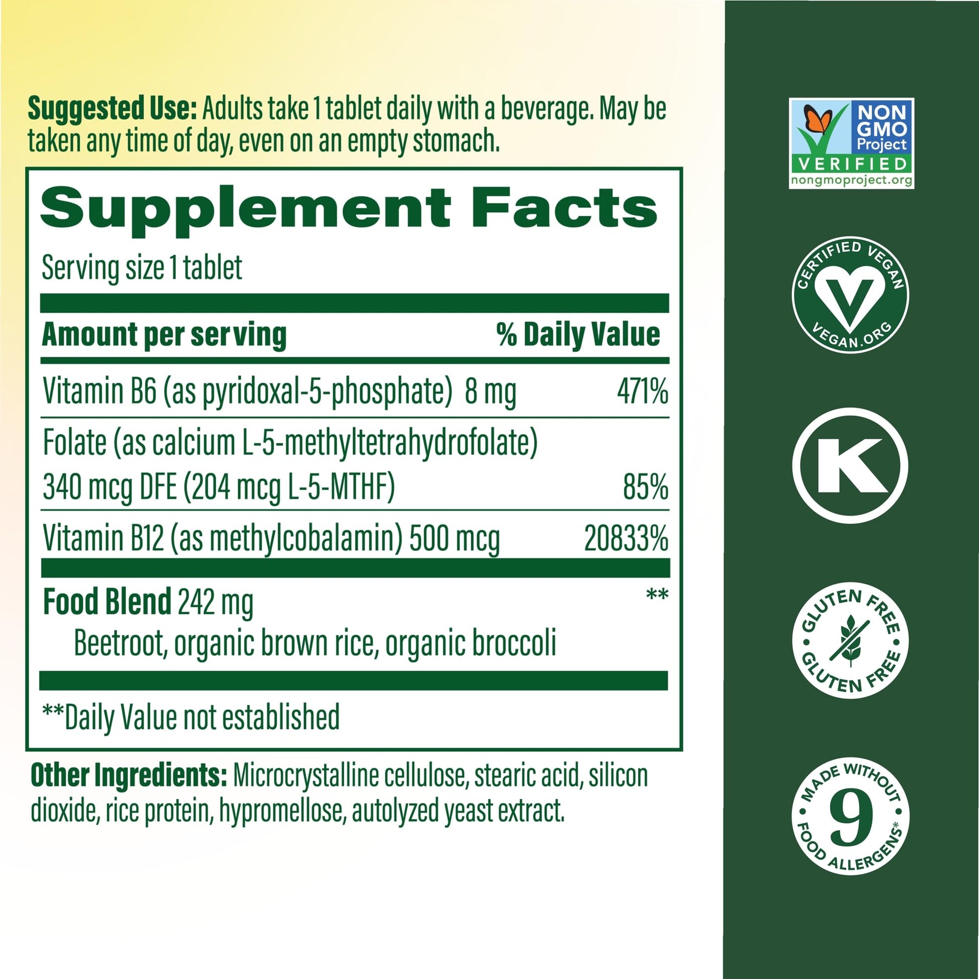 MegaFood Methyl B12 - Vegan - Includes Methyl Folate, Vitamin B12 & B6 - Supports Cellular Energy Production, Nervous System Health - PrimeBioHealth - canada supplements