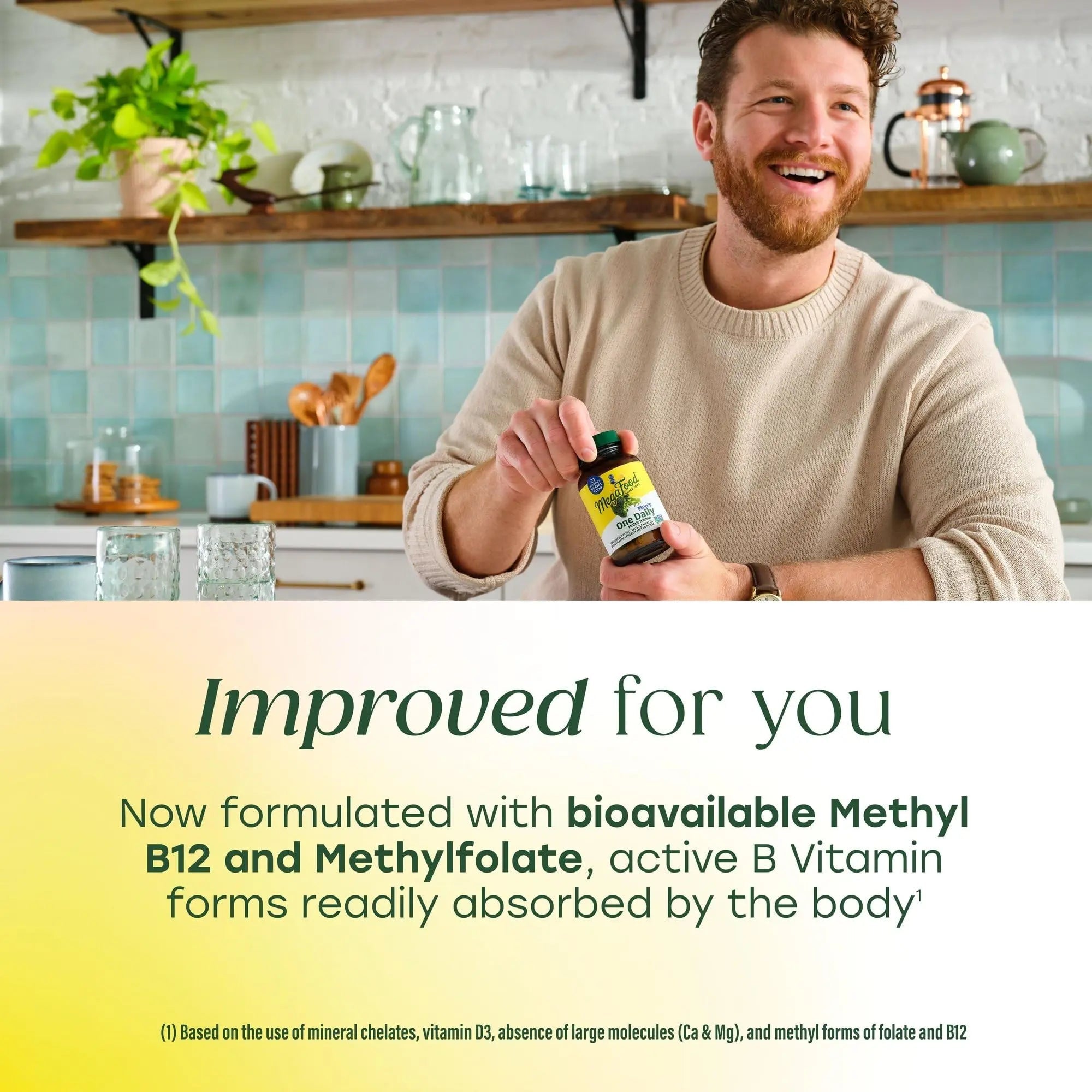 MegaFood One Daily Mens Multivitamins - Multivitamin for Men - Vitamin C, Vitamin D3 & Vitamin B12 - Muscle, Energy Metabolism & Immune Support - PrimeBioHealth - canada supplements