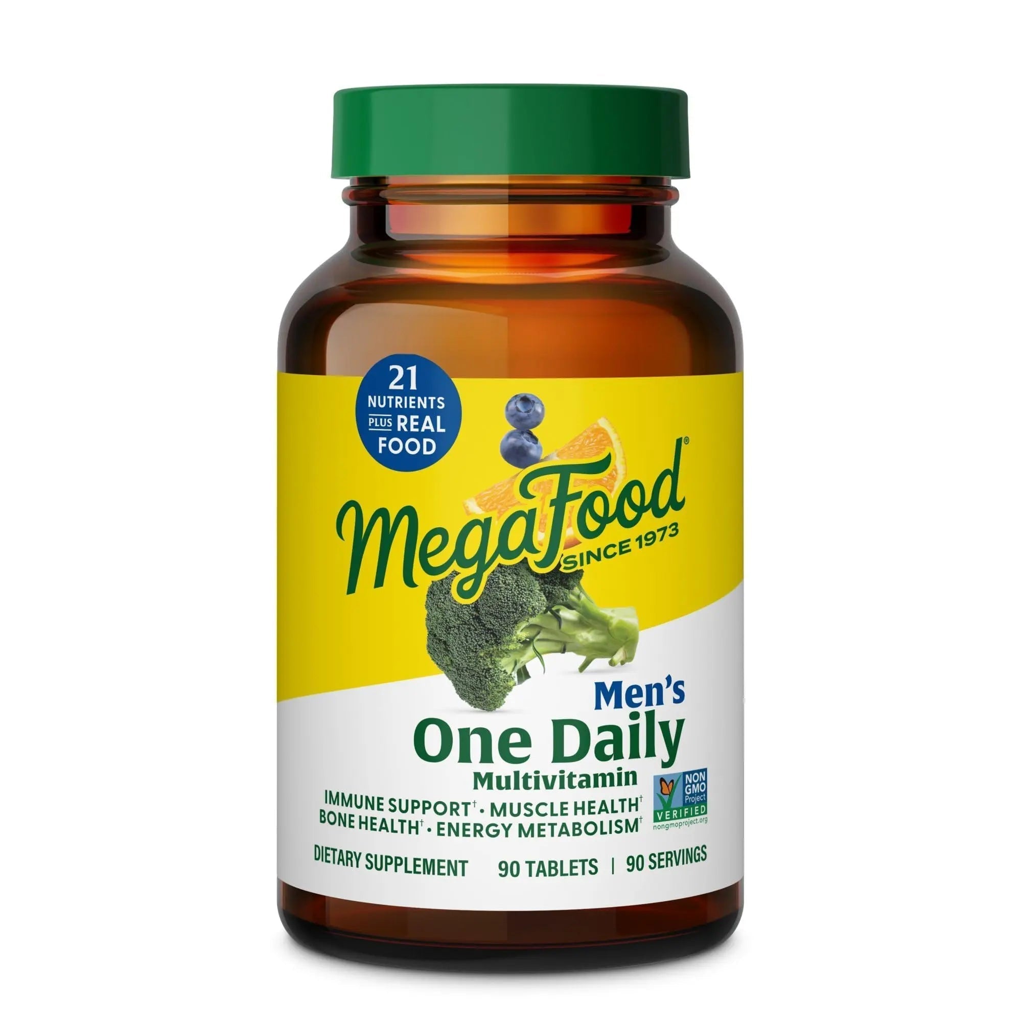 MegaFood One Daily Mens Multivitamins - Multivitamin for Men - Vitamin C, Vitamin D3 & Vitamin B12 - Muscle, Energy Metabolism & Immune Support - PrimeBioHealth - canada supplements