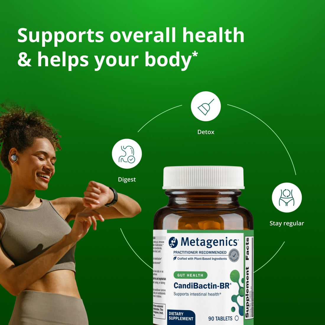 Metagenics CandiBactin‑BR - Concentrated Berberine for Intestinal Support* - 400 mg - PrimeBioHealth - canada supplements