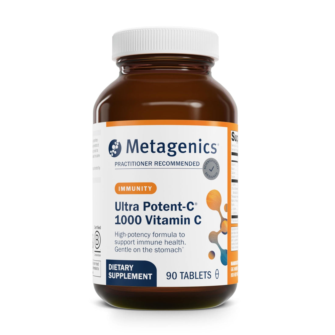 Metagenics Ultra Potent-C 1000 - Buffered Vitamin C Supplement with Antioxidant Support - Supports Immune Health, Collagen Formation & Stomach Comfort - PrimeBioHealth - canada supplements