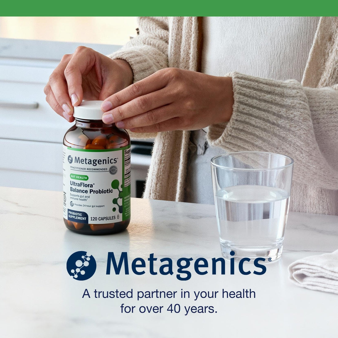 Metagenics UltraFlora Balance Probiotic - Shelf-Stable Daily Gut Health Supplement for Digestive & Immune Support* - PrimeBioHealth - canada supplements