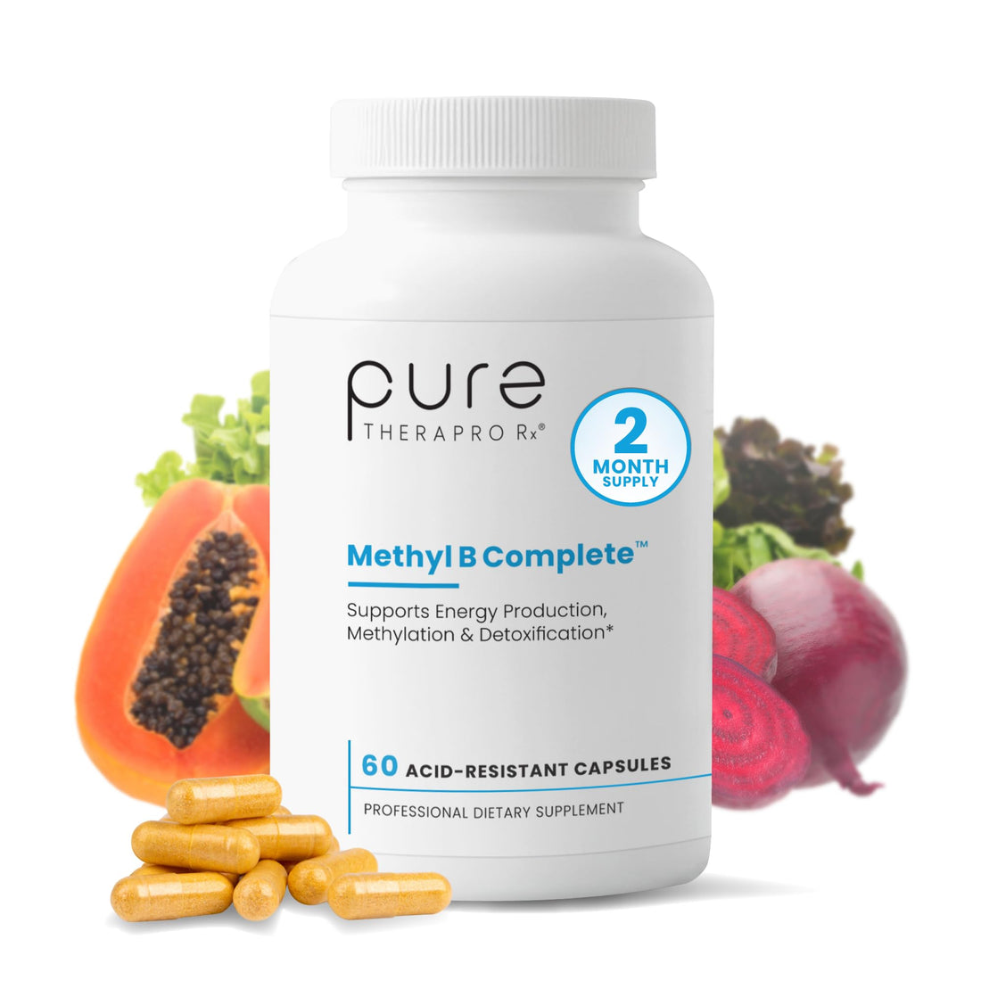 Methylated B Complex Vitamins, Made in USA, 4 Month Supply, Methyl B Complete Quatrefolic 5-MTHF Folate, B12 Methylcobalamin, TMG Trimethylglycine, Methylfolate, Pharm Grade, 120 Count - PrimeBioHealth - canada supplements
