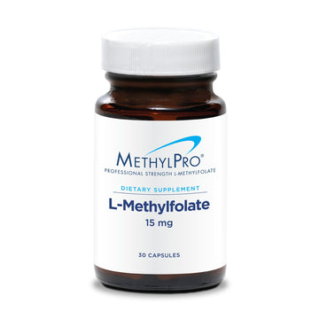 MethylPro 15mg L-Methylfolate (30 Capsules) - Professional Strength Active Methylfolate, 5-MTHF Supplement for Mood, Brain Health + Immune Support, - PrimeBioHealth - canada supplements