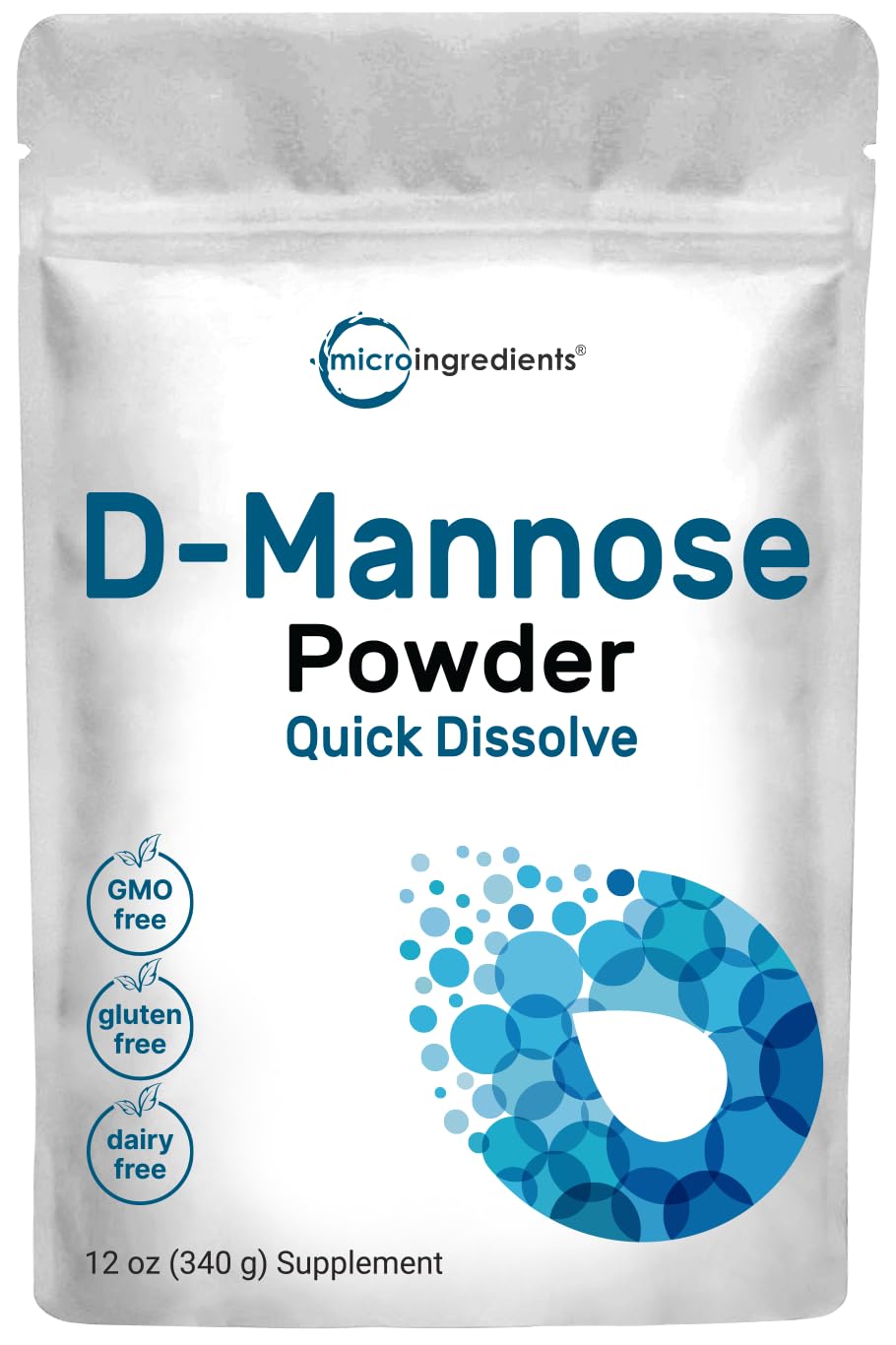 Micro Ingredients D Mannose Powder, Pure Mannose Supplement, Quick Water Soluble, Support Urinary Tract Cleanse & Bladder Health, Premium Mannose - PrimeBioHealth - canada supplements