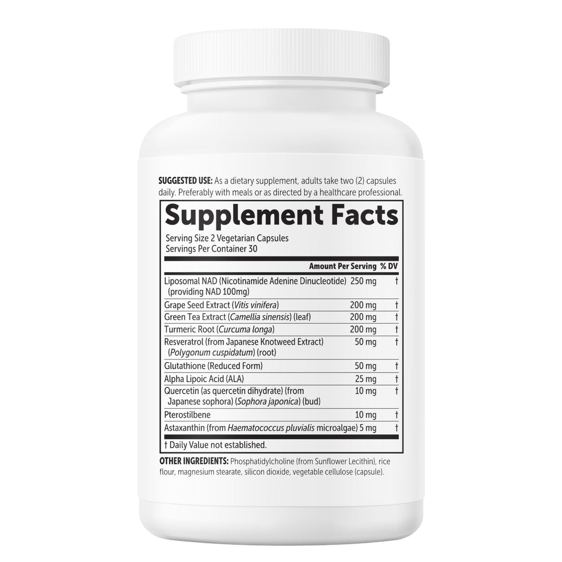 Micro Ingredients Liposomal NAD+ Ultimate Complex 1,000mg | 60 Veggie Capsules | NMN Pathway Formula | 10-in-1 with Resveratrol, Glutathione, & Astaxanthin - PrimeBioHealth - canada supplements