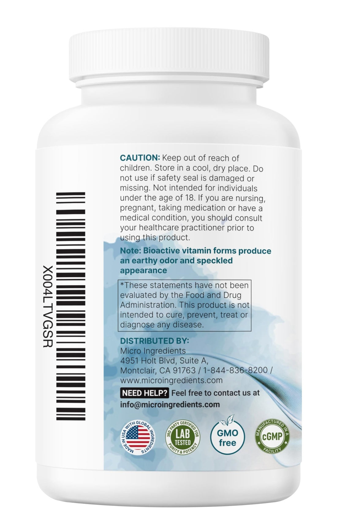 Micro Ingredients Pure Methylated B Complex, 240 Capsules | 11-in-1 Formula with Methylfolate, B12, Thiamin, Inositol, Choline, & Fat Soluble Vitamin C - PrimeBioHealth - canada supplements