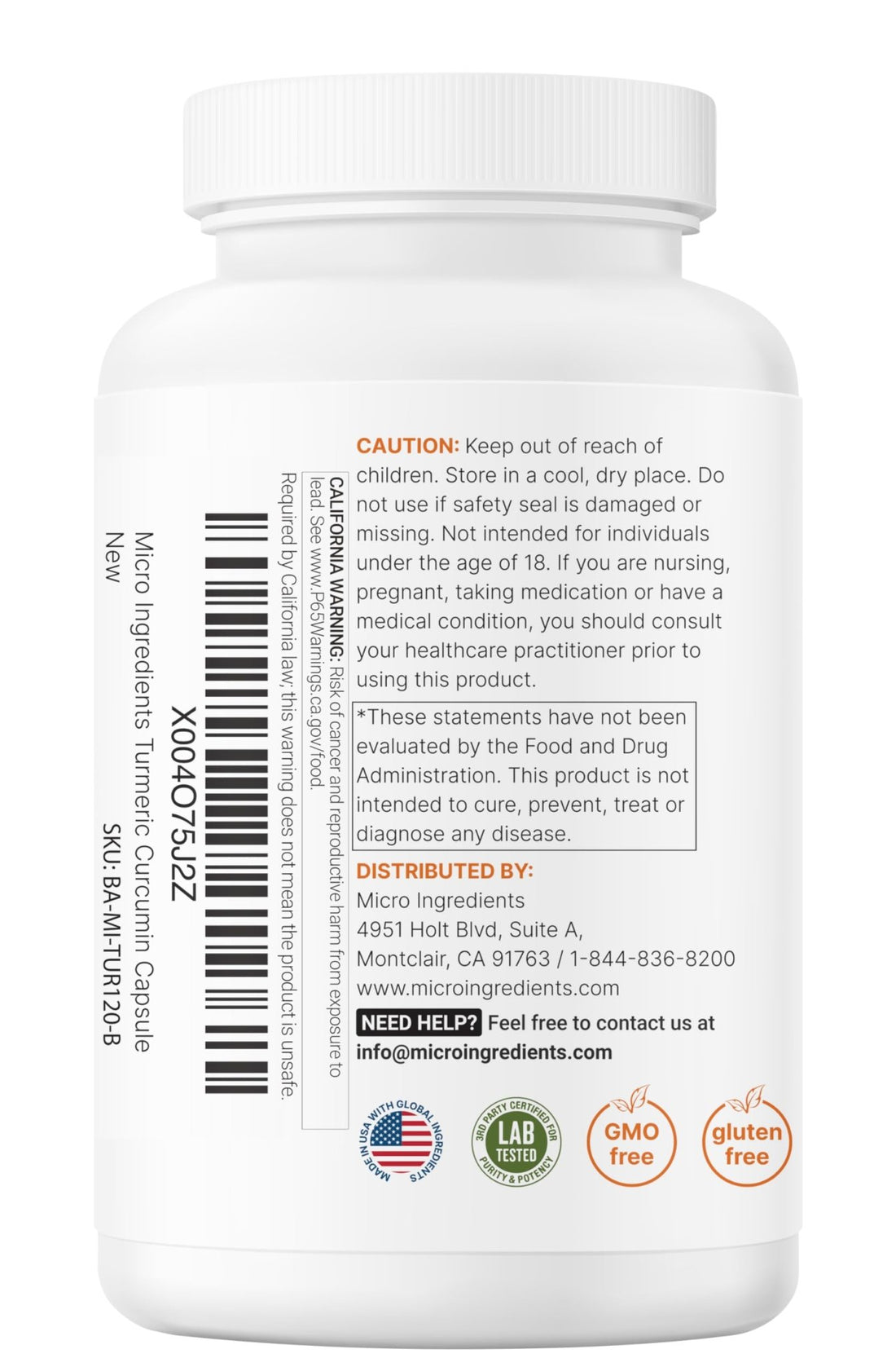 Micro Ingredients Pure Turmeric Curcumin Supplement 1,000mg – 95% Curcuminoids with Black Pepper & Ginger – High Absorption for Joint & Antioxidant Support - PrimeBioHealth - canada supplements