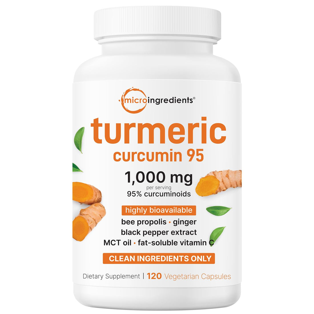 Micro Ingredients Pure Turmeric Curcumin Supplement 1,000mg – 95% Curcuminoids with Black Pepper & Ginger – High Absorption for Joint & Antioxidant Support - PrimeBioHealth - canada supplements