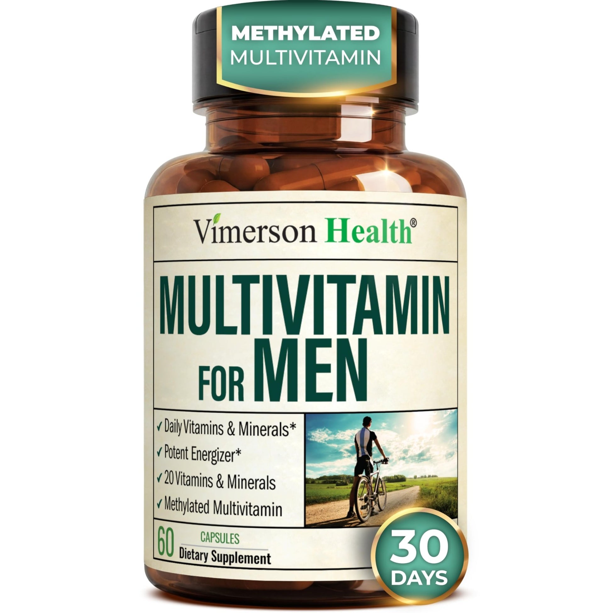 Multivitamin for Men with Methylated Vitamins and Chelated Minerals for Energy, Focus and Immune Health – Premium Daily Mens - PrimeBioHealth - canada supplements