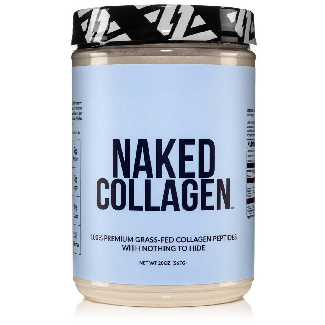 NAKED Collagen Peptides Protein Powder, 60 Servings, Pasture-Raised, Unflavored Grass-Fed Hydrolyzed Collagen Supplement, NSF Certified - PrimeBioHealth - canada supplements