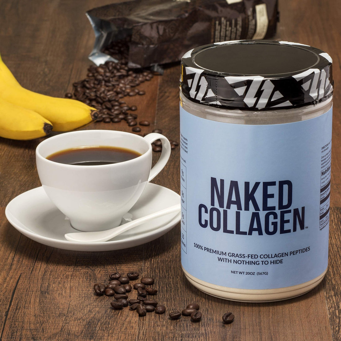 NAKED Collagen Peptides Protein Powder, 60 Servings, Pasture-Raised, Unflavored Grass-Fed Hydrolyzed Collagen Supplement, NSF Certified - PrimeBioHealth - canada supplements