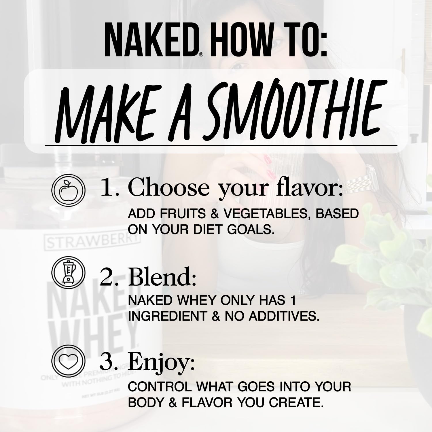 NAKED Whey 1Lb - Only 1 Ingredient, Grass Fed Whey Protein Powder, NSF Certified, Undenatured, No Gmos, No Soy, Gluten Free - PrimeBioHealth - canada supplements
