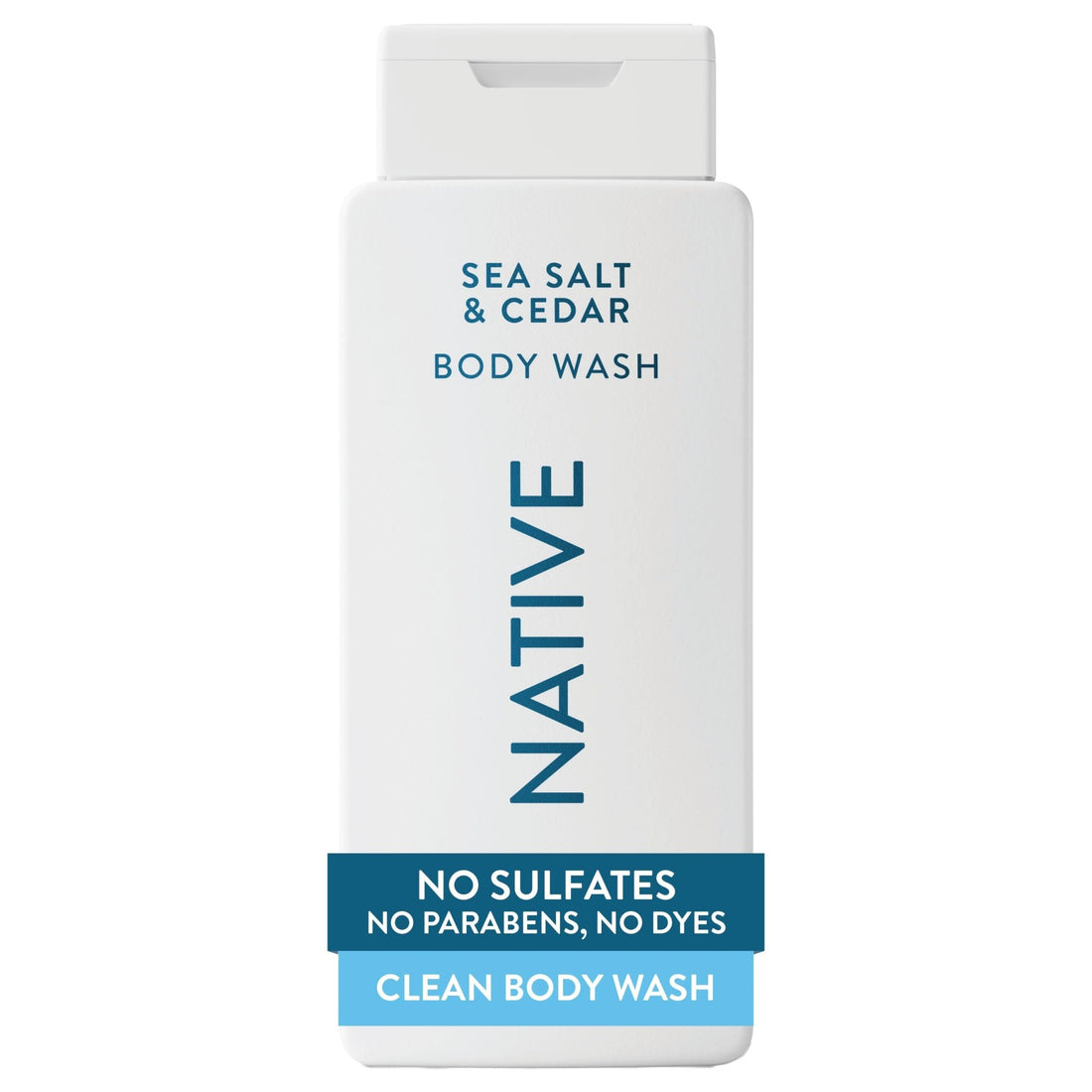 Native Body Wash Contains Naturally Derived Ingredients | For Women & Men, Sulfate, Paraben, & Dye Free Leaving Skin Soft and Hydrated | Sea Salt & Cedar 18 oz - PrimeBioHealth - canada supplements
