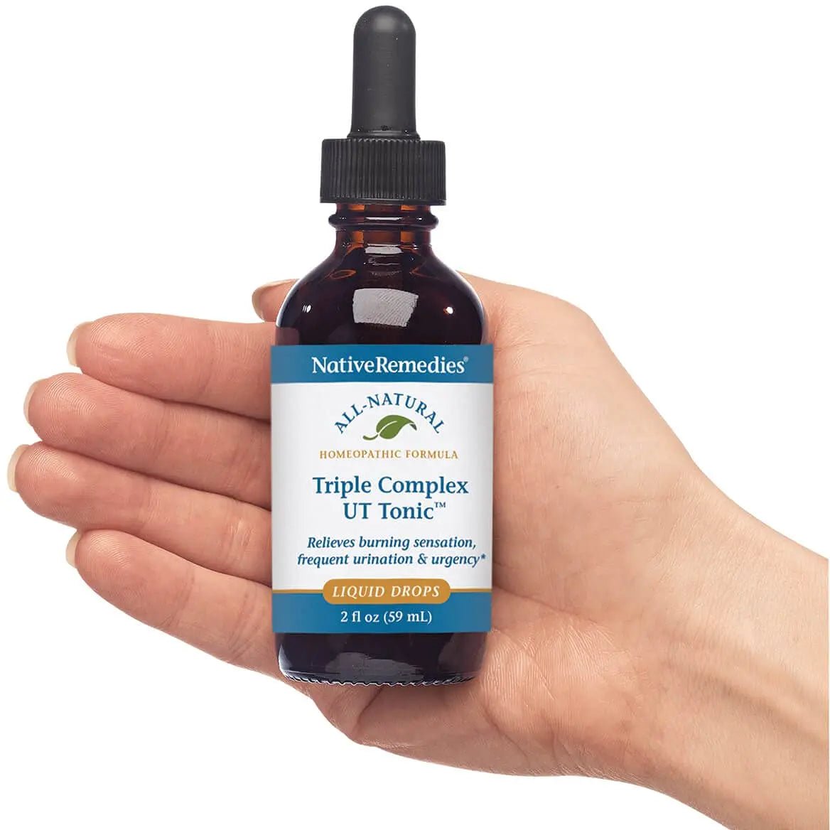 Native Remedies Triple Complex UT Tonic - Natural Homeopathic Formula to Relieve Bladder Irritation, Burning Sensation, Frequent Urination and Urgency - 59 mL - PrimeBioHealth - canada supplements
