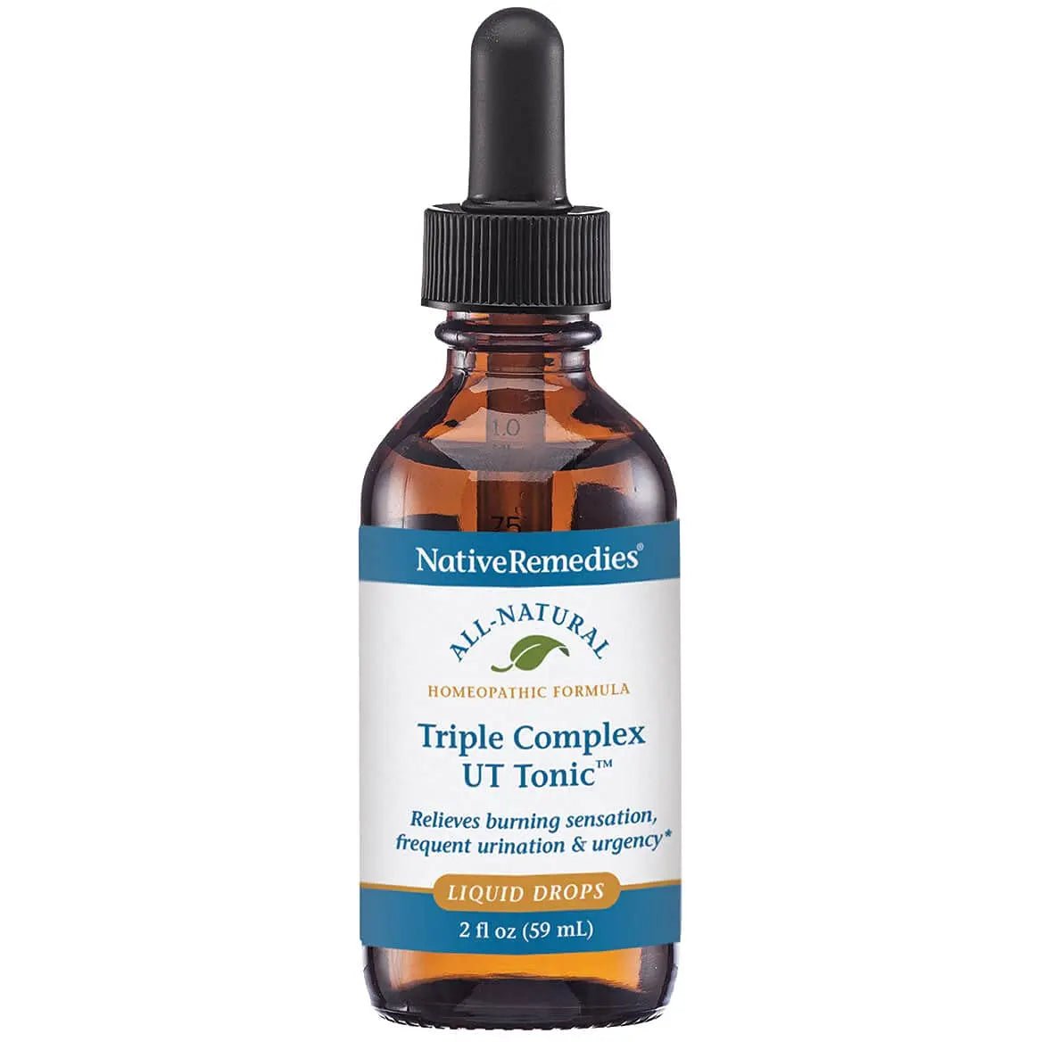 Native Remedies Triple Complex UT Tonic - Natural Homeopathic Formula to Relieve Bladder Irritation, Burning Sensation, Frequent Urination and Urgency - 59 mL - PrimeBioHealth - canada supplements