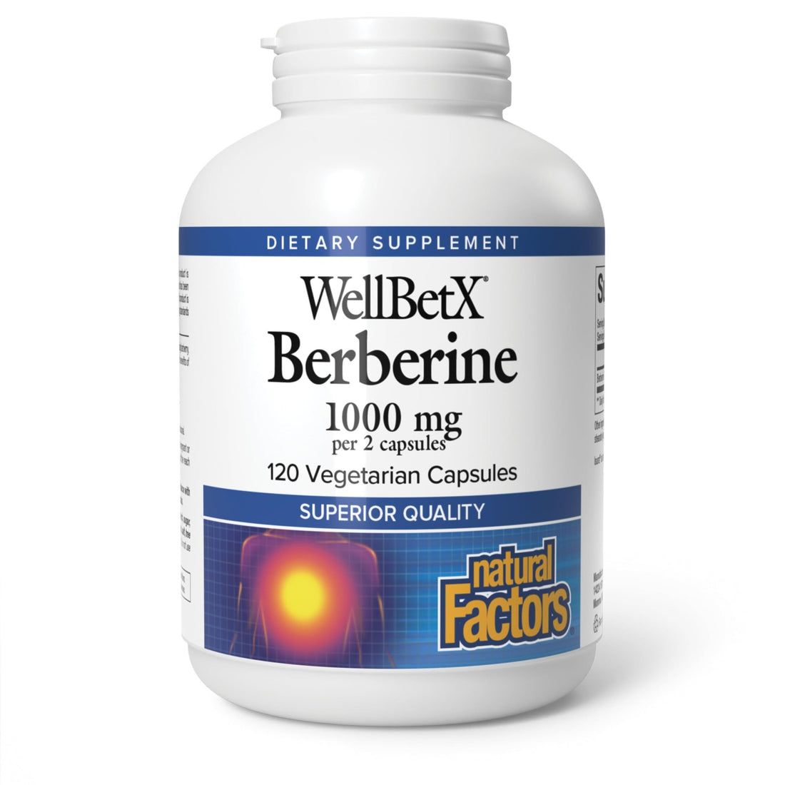 Natural Factors WellBetX Berberine - Daily Supplement Supports Metabolic Health - Formula Supports Healthy Heart - Gluten-Free & Vegan - PrimeBioHealth - canada supplements