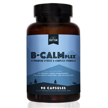 Natural Rhythm B-CALMplex B-Complex Vitamin Supplement, Comprehensive B Vitamin Blend with Methylfolate & B12, 3 Month Supply, 90 Capsules - PrimeBioHealth - canada supplements