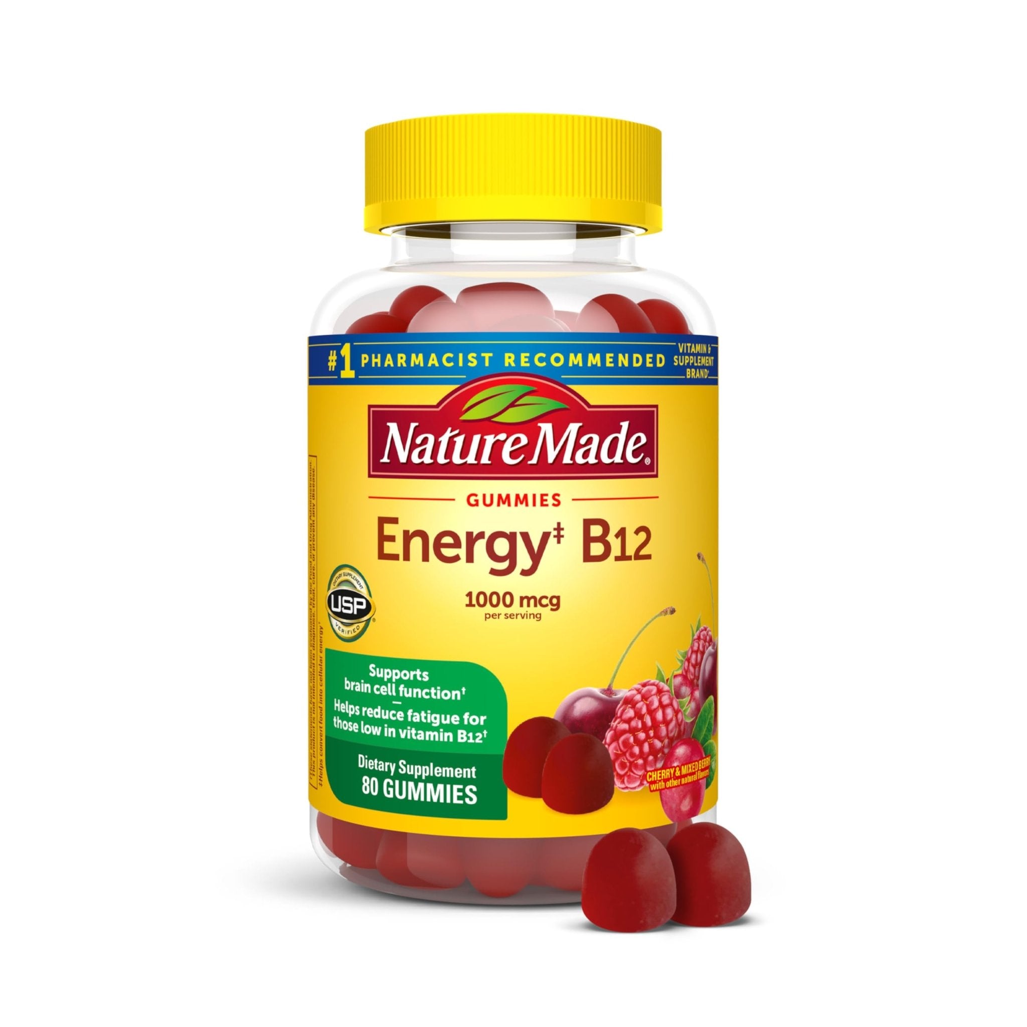 Nature Made Vitamin B12 Gummies 1000 mcg per serving, Dietary Supplement for Energy Metabolism Support, B12 Vitamins - PrimeBioHealth - canada supplements
