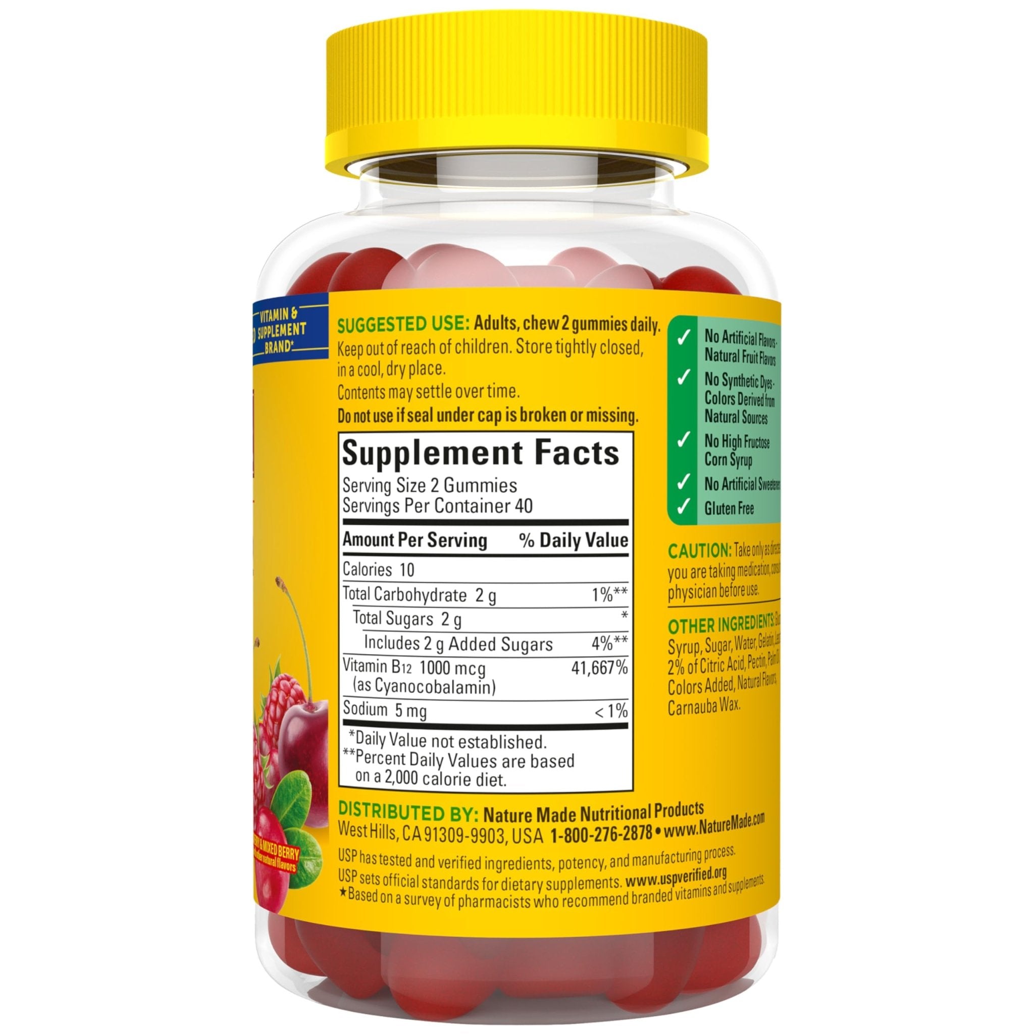 Nature Made Vitamin B12 Gummies 1000 mcg per serving, Dietary Supplement for Energy Metabolism Support, B12 Vitamins - PrimeBioHealth - canada supplements