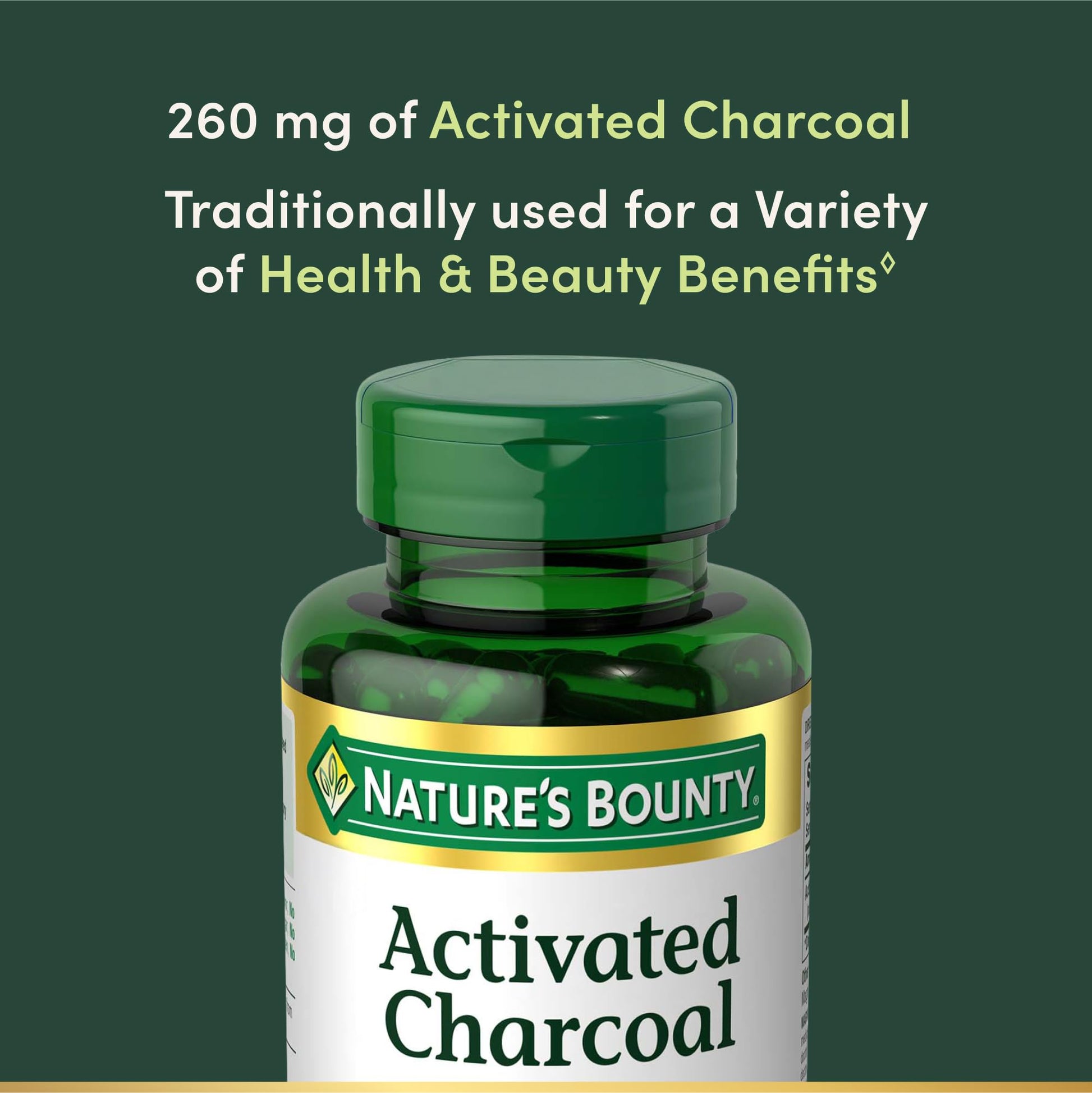 Nature's Bounty Activated Charcoal 260 mg, 100 Capsules, Dietary Supplement to Support a Healthy Lifestyle - PrimeBioHealth - canada supplements