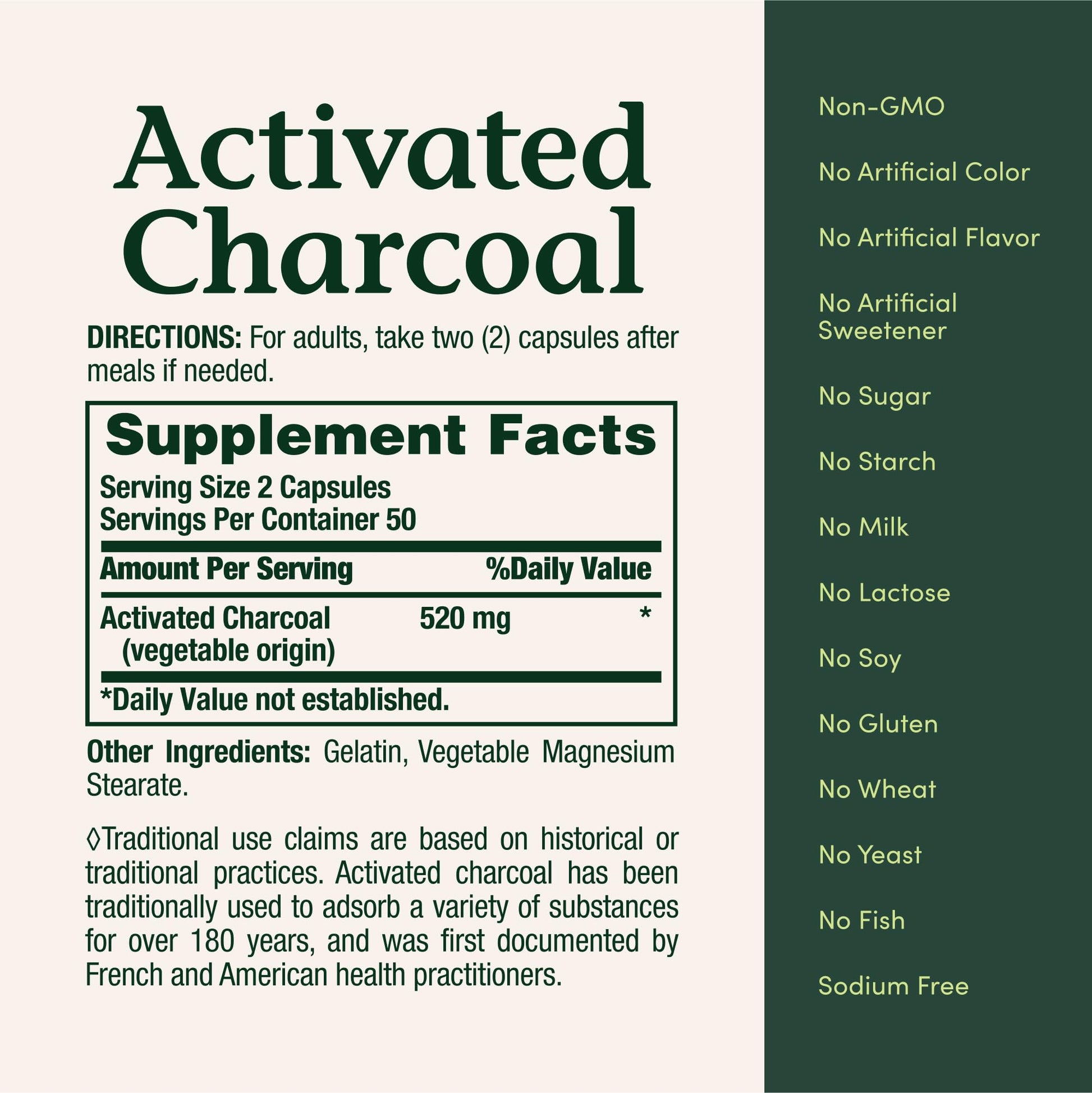 Nature's Bounty Activated Charcoal 260 mg, 100 Capsules, Dietary Supplement to Support a Healthy Lifestyle - PrimeBioHealth - canada supplements