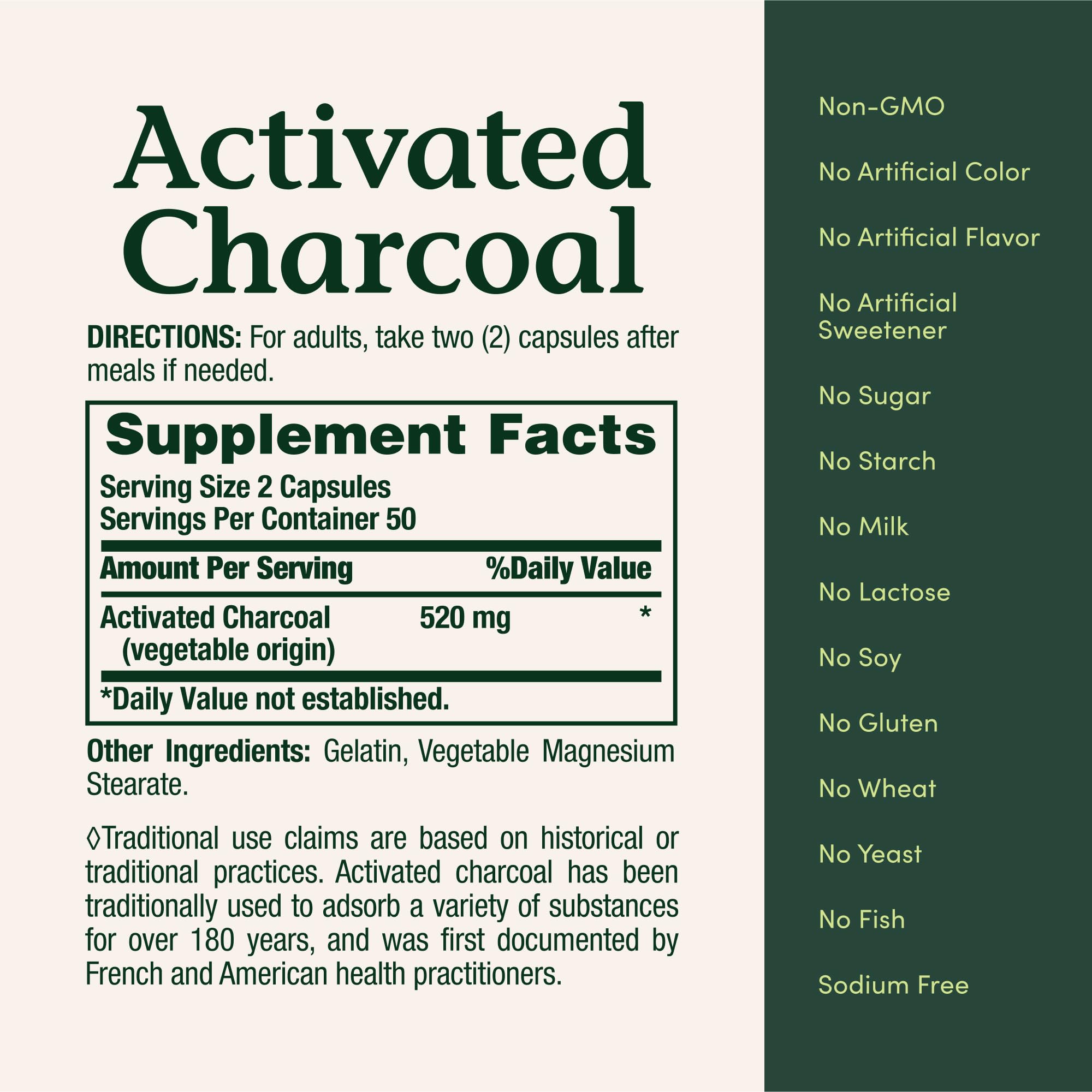 Nature's Bounty Activated Charcoal 260 mg, 100 Capsules, Dietary Supplement to Support a Healthy Lifestyle - PrimeBioHealth - canada supplements