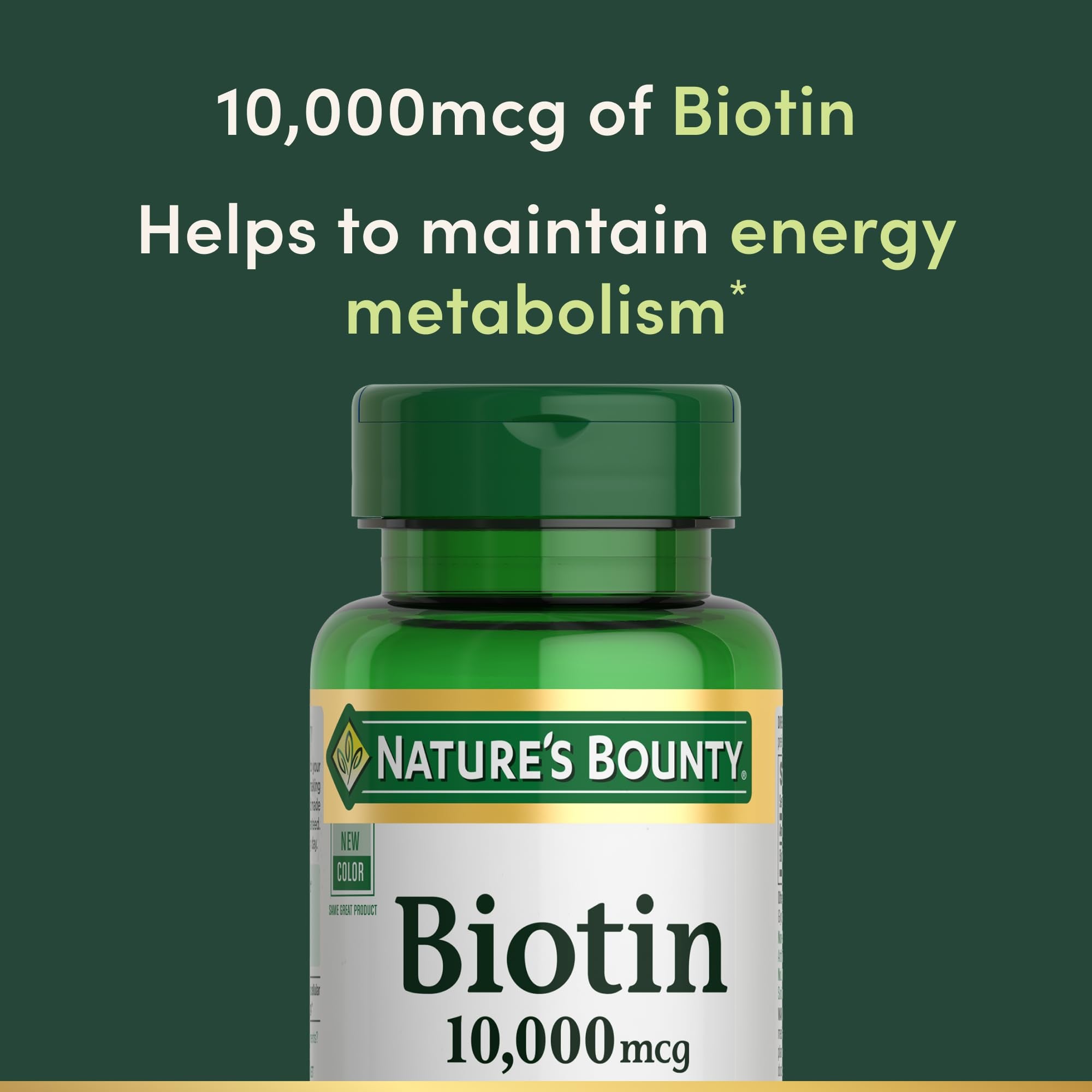 Nature's Bounty Biotin Hair Skin and Nails Vitamins, Supports Healthy Hair, Skin and Nails, 10,000 mcg, 120 Softgels (Pack of 1) - PrimeBioHealth - canada supplements