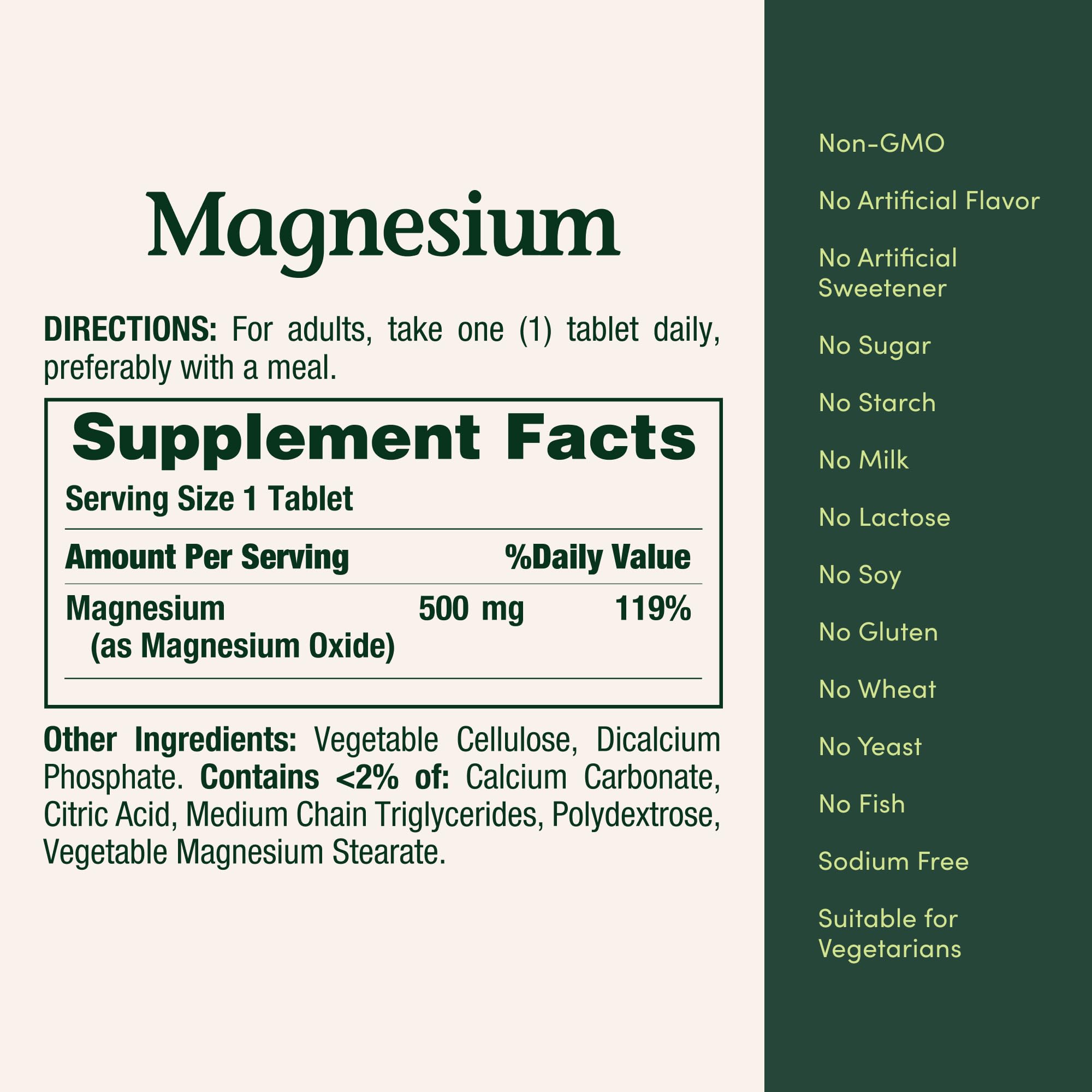 Nature's Bounty Magnesium 500 mg Tablets, High Potency Magnesium Supplement for Bone & Muscle Health, Whole Body Support, 200 Count (Pack of 1) - PrimeBioHealth - canada supplements