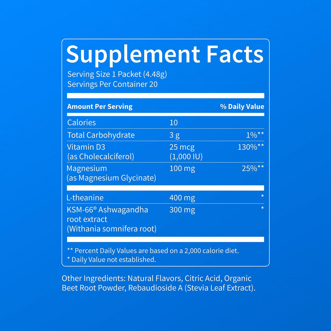 Nello Supercalm Powdered Drink Mix, Cortisol Reducer and Sleep Aid Supplement, L Theanine, Ksm-66 Ashwagandha, Magnesium Glycinate, Vitamin D 3, No Sugar, Non GMO - PrimeBioHealth - canada supplements