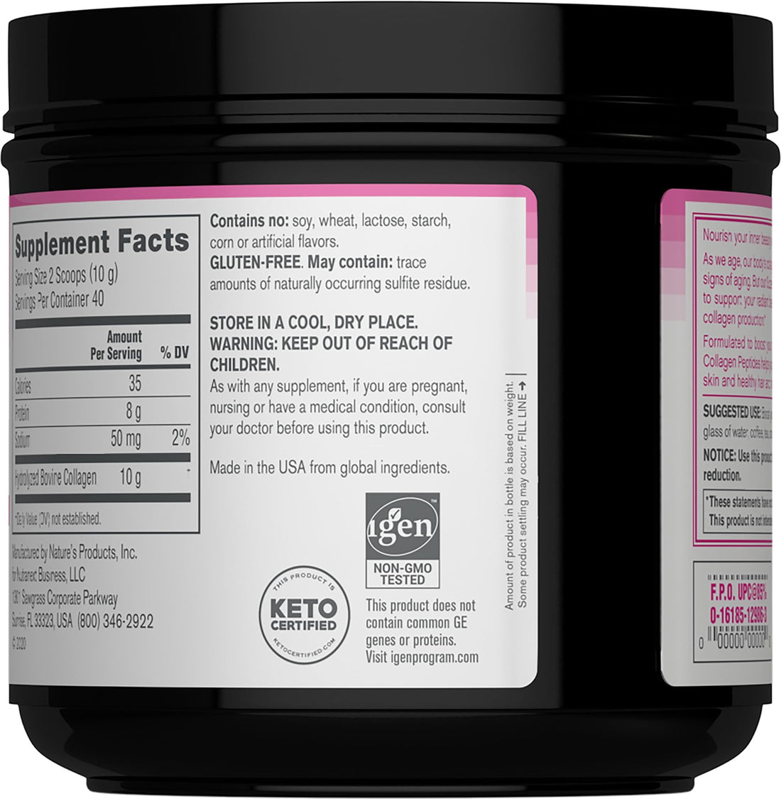 NeoCell Grassfed Collagen Peptides Powder | 14 oz | Unflavored | for Women and Men | Hair, Skin, & Nails - PrimeBioHealth - canada supplements