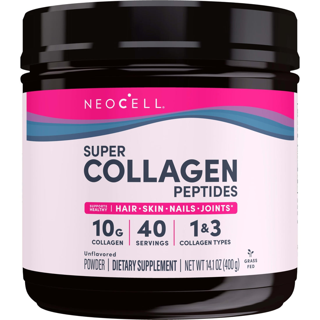 NeoCell Grassfed Collagen Peptides Powder | 14 oz | Unflavored | for Women and Men | Hair, Skin, & Nails - PrimeBioHealth - canada supplements