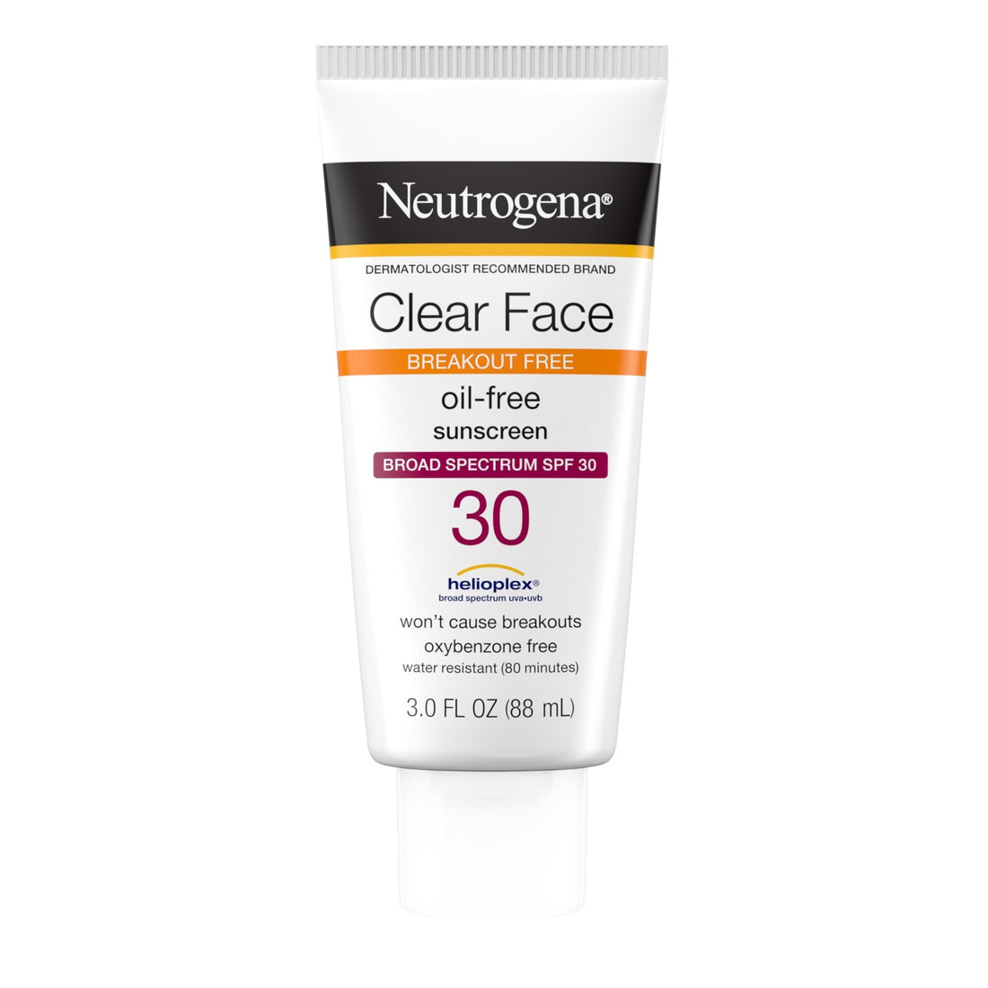 Neutrogena Clear Face Sunscreen for Acne-Prone Skin SPF 30, Broad Spectrum Facial Sunscreen Lotion, Lightweight, Non Comedogenic, Oil-, Fragrance- & Oxybenzone - PrimeBioHealth - canada supplements