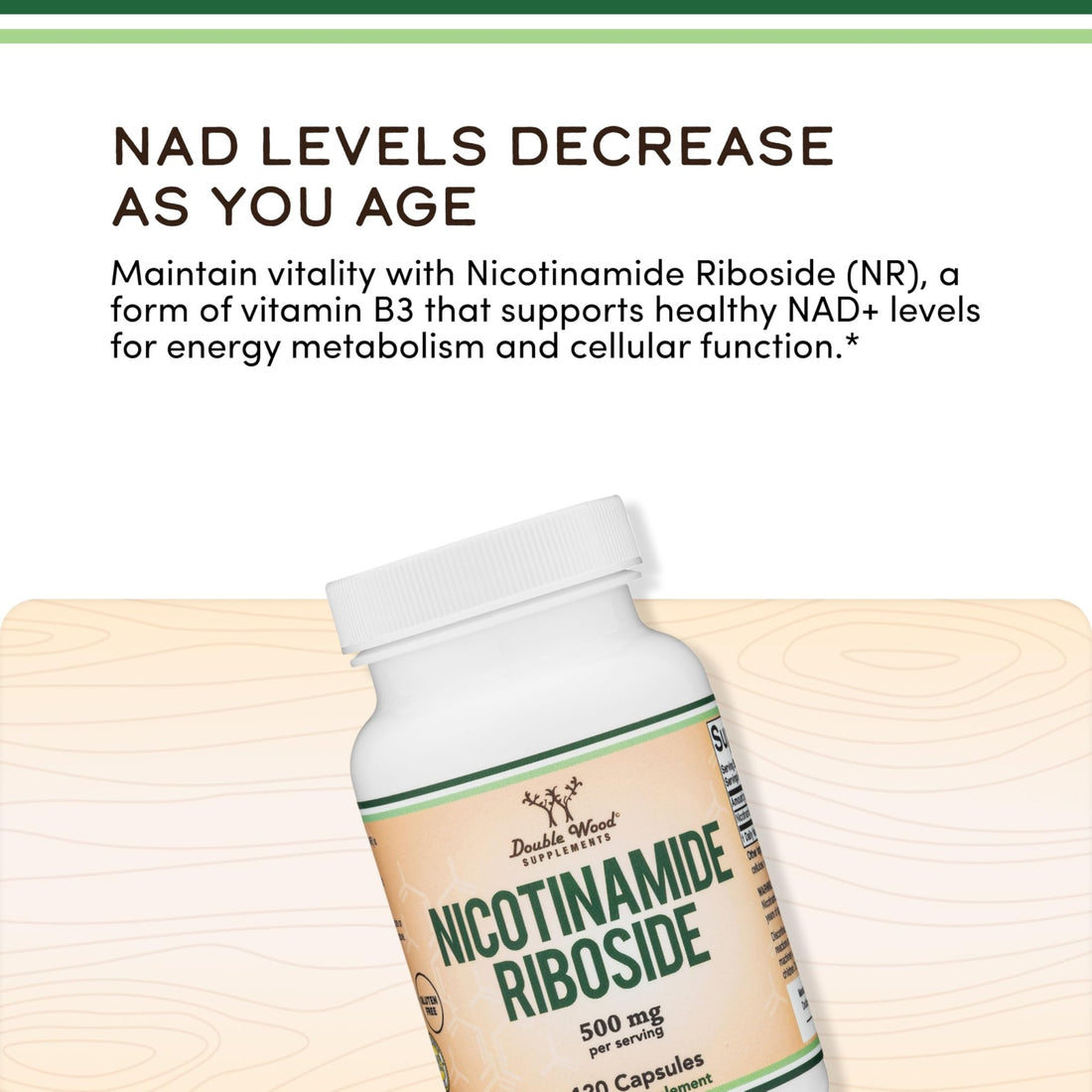 Nicotinamide Riboside - NAD Supplement to Boost Levels of NAD+ by Double Wood - PrimeBioHealth - canada supplements